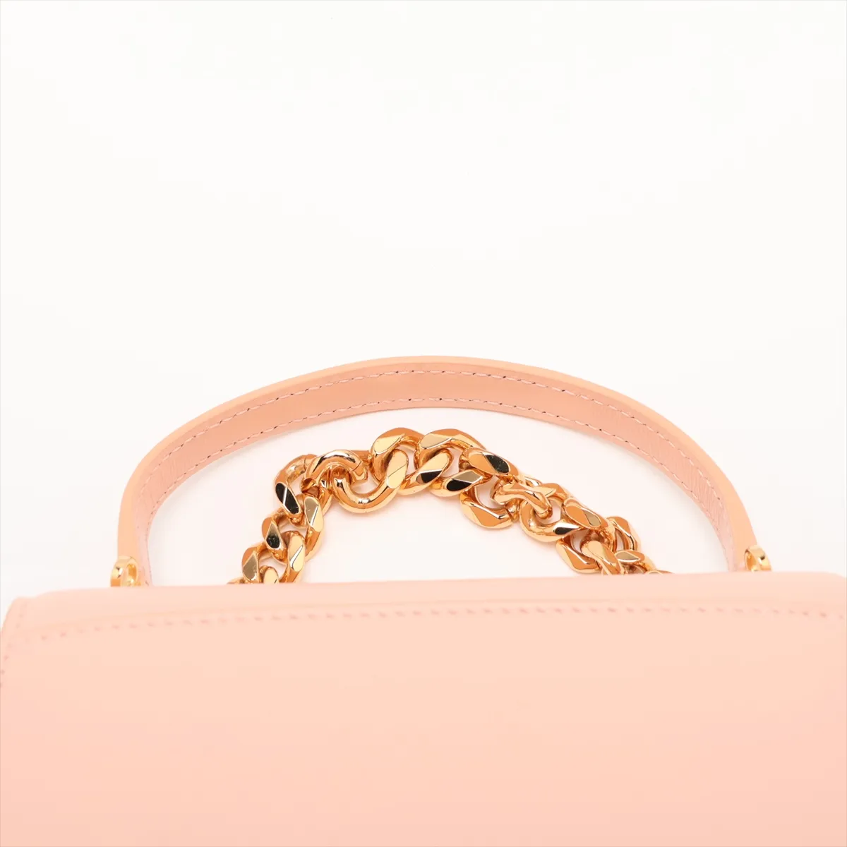Serpenti Leather Handbag, Pink, with Mirror — view 6