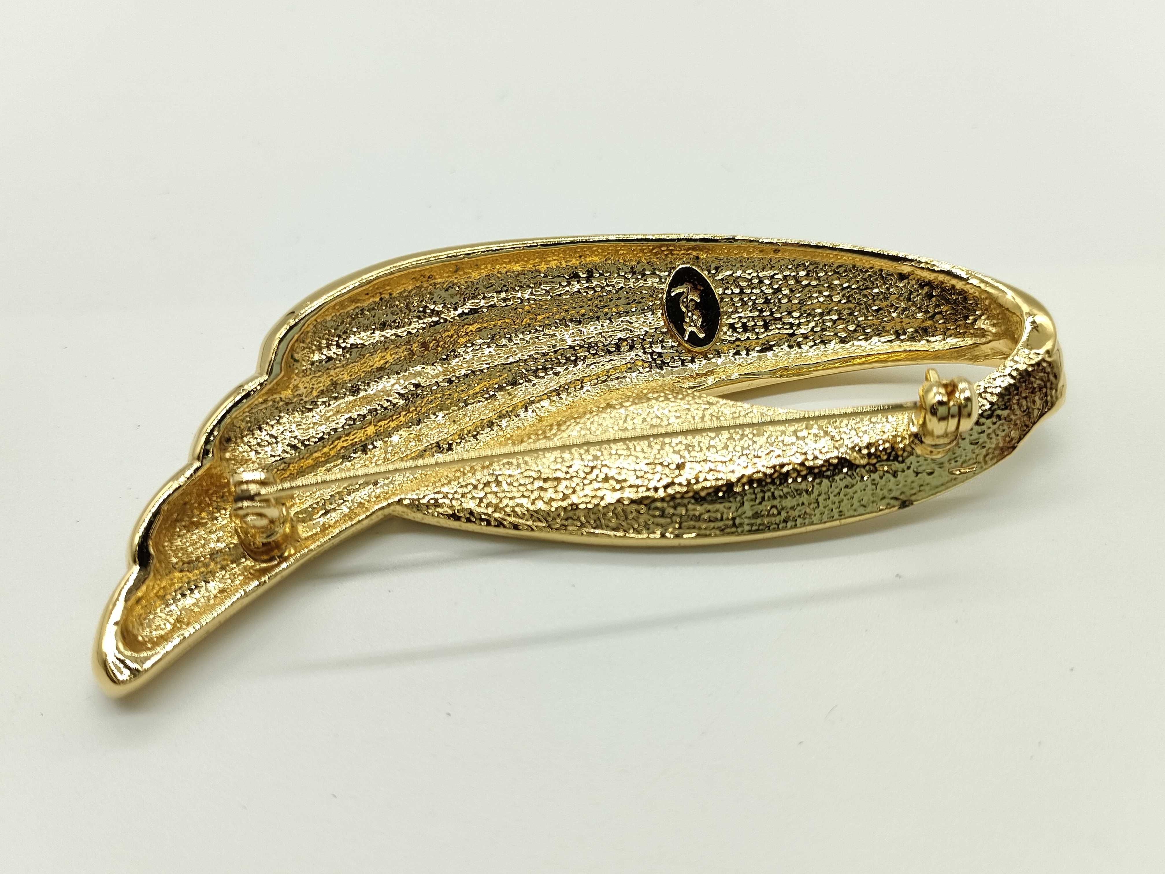 Rhinestone Gold Brooch — view 4