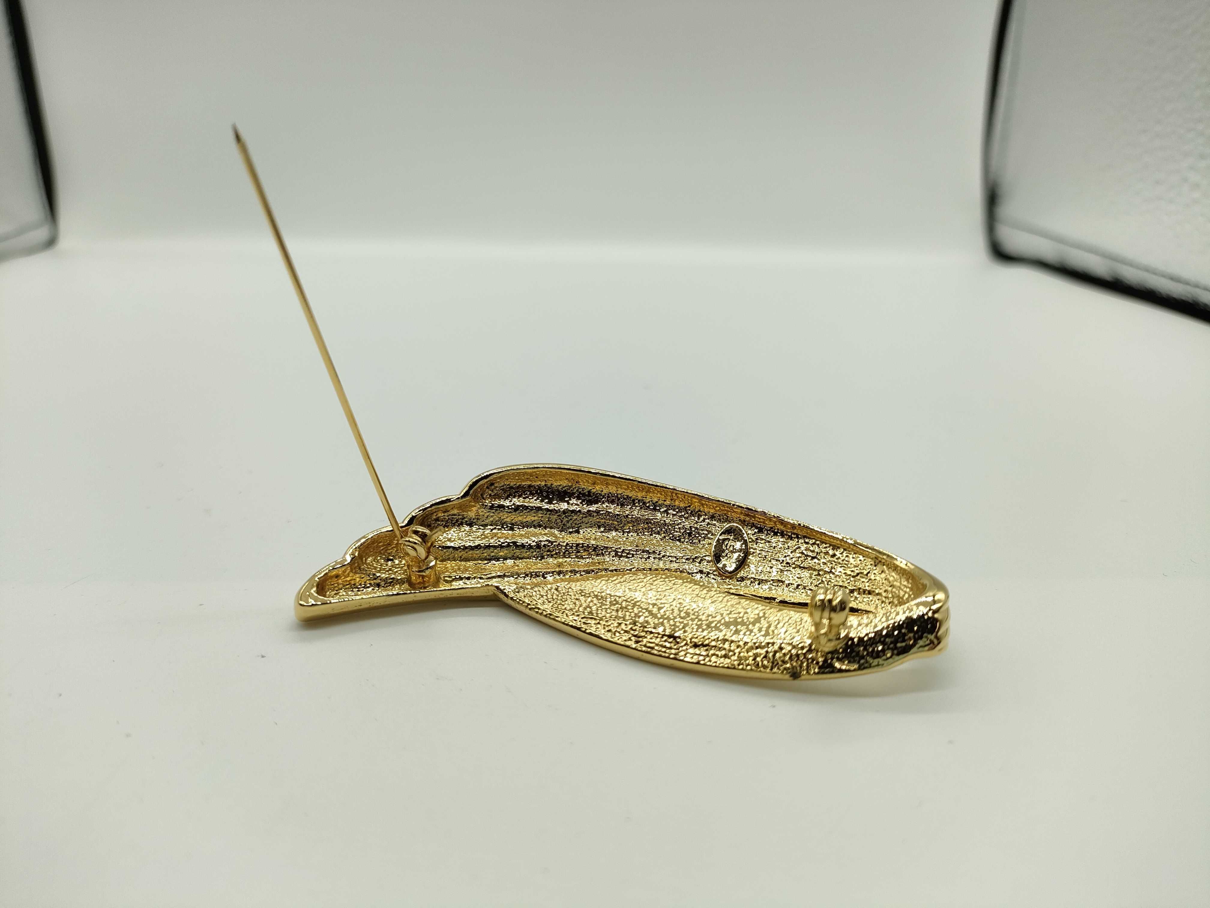 Rhinestone Gold Brooch — view 6