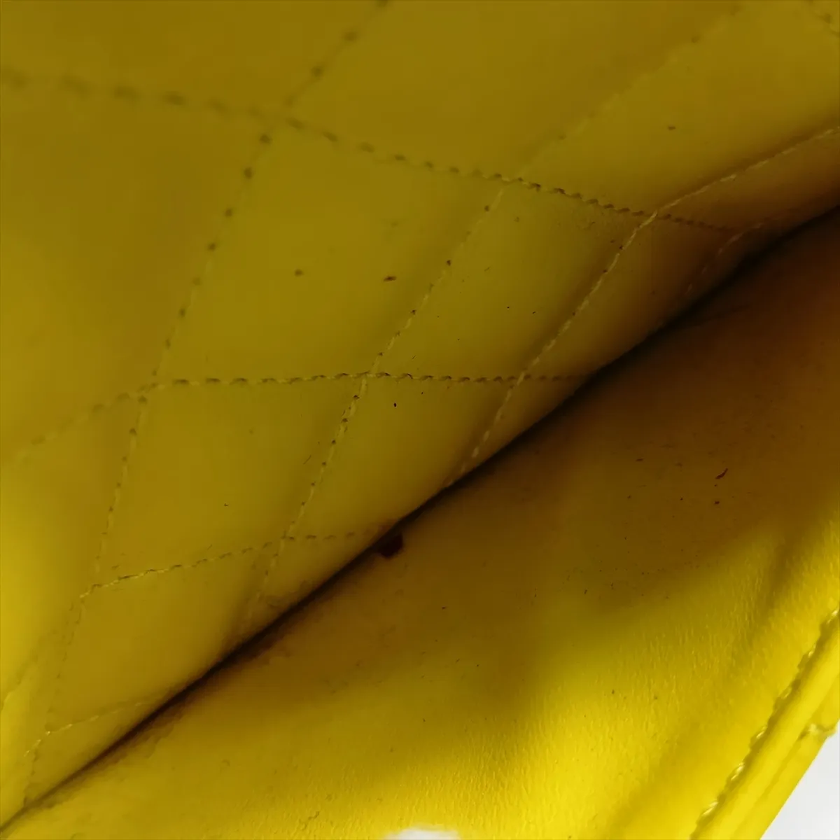 Mini Matelassé Lambskin Single Flap Single Chain Bag, Coco Ball Yellow, Gold Hardware, C99CELHA, Random Plate — view 12