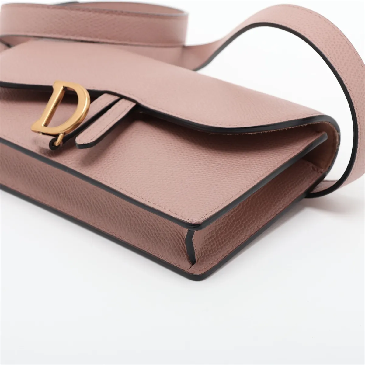 Saddle Leather Waist Pouch Pink — view 3