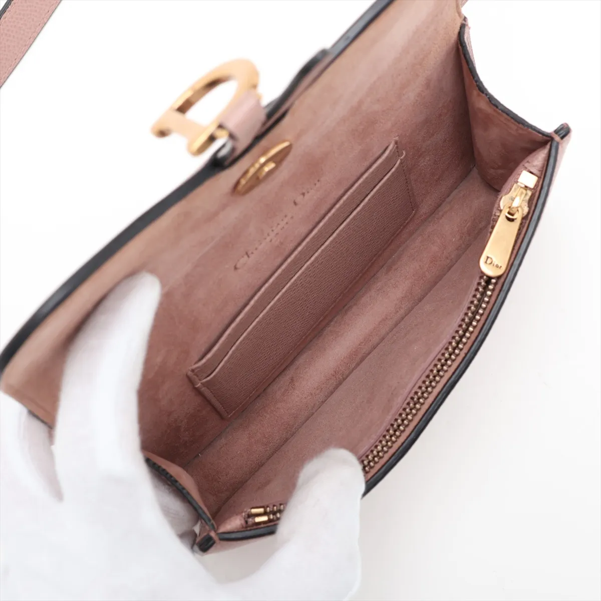 Saddle Leather Waist Pouch Pink — view 6