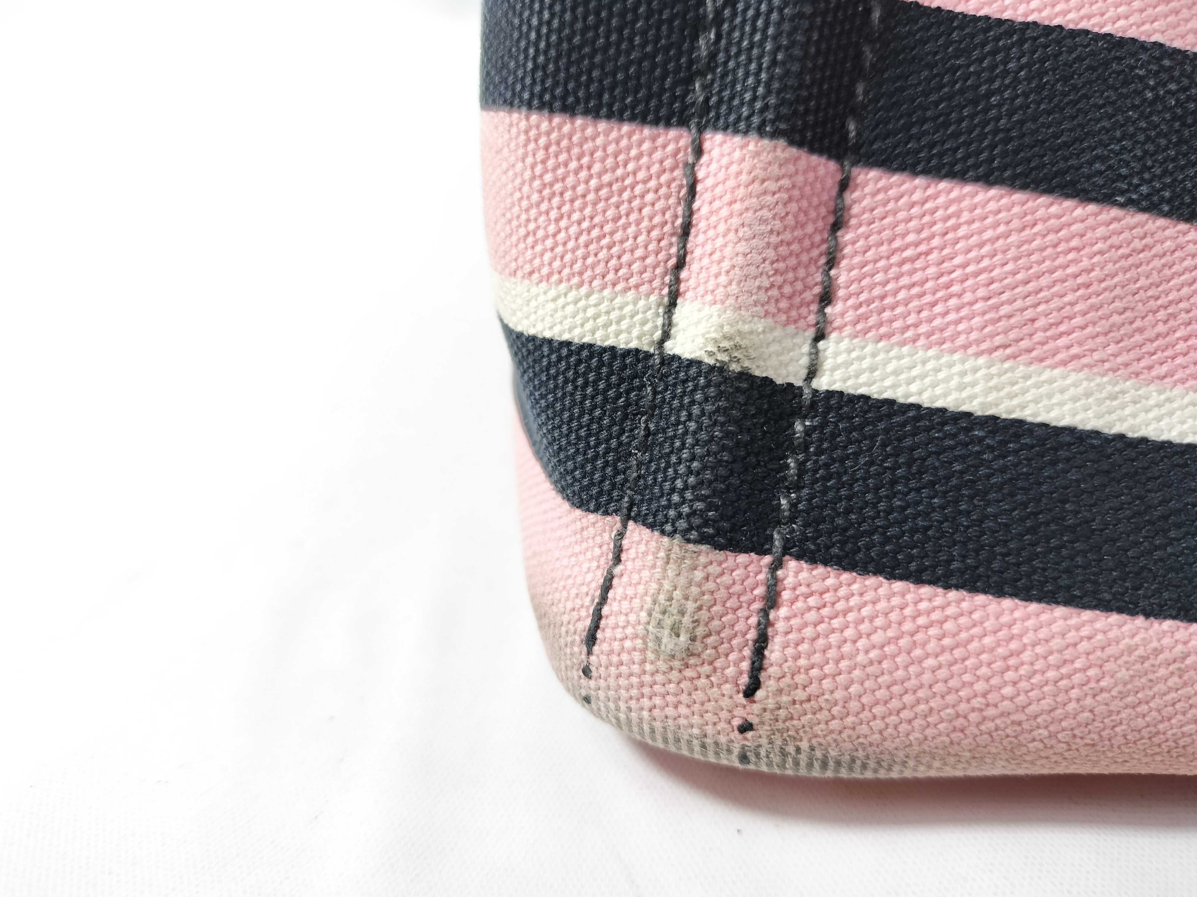 Canapa Tote Bag, Pink with Black Strap — view 11