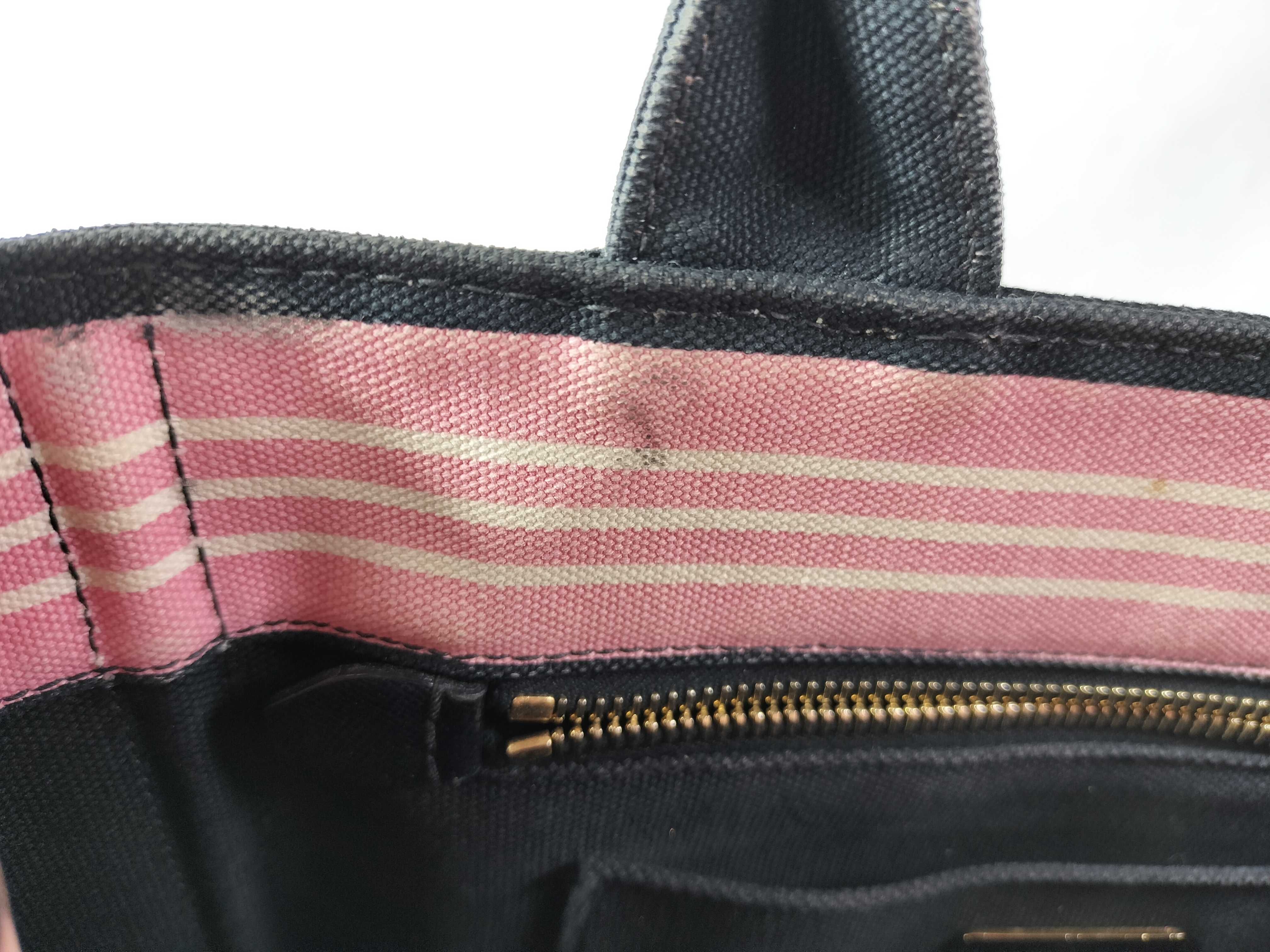 Canapa Tote Bag, Pink with Black Strap — view 12
