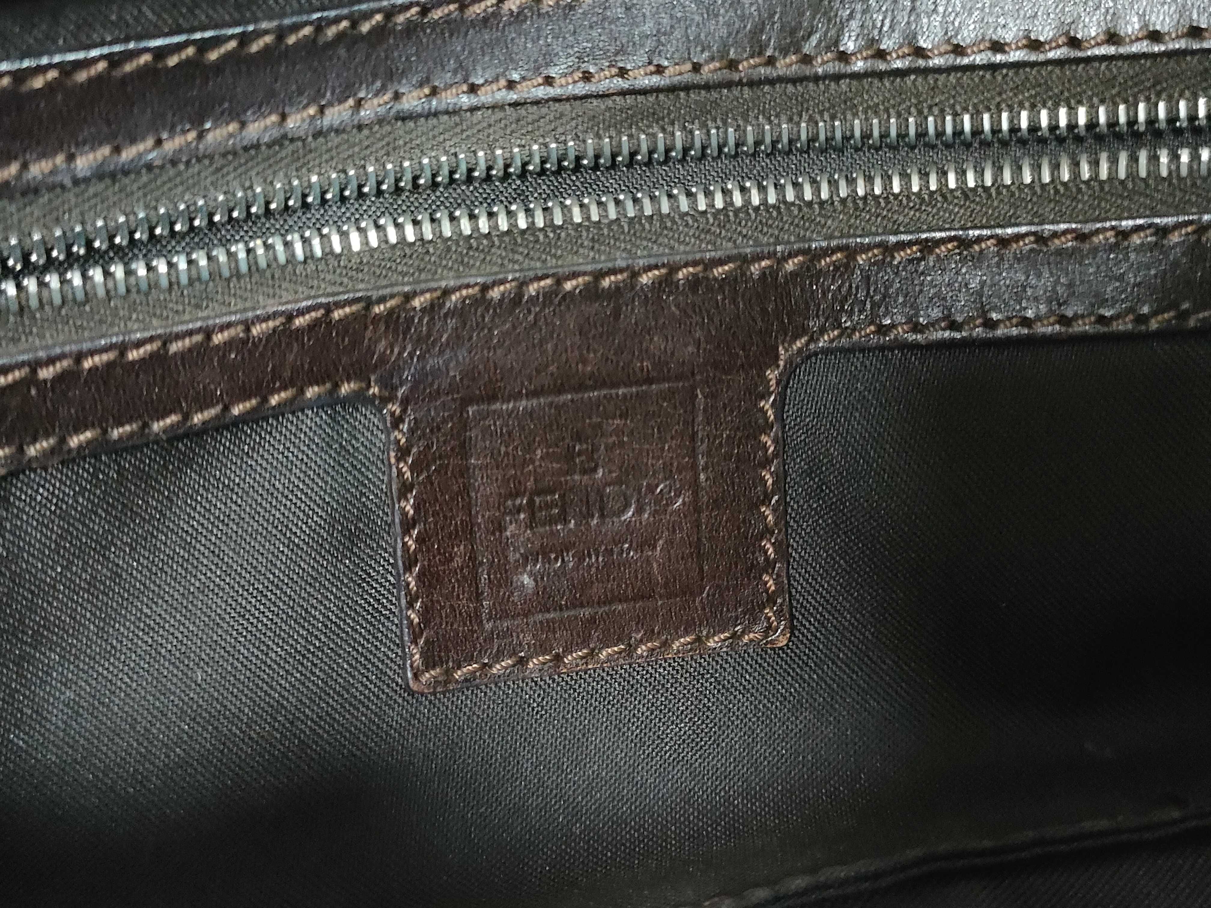 Zucca pattern Fendi Zucca Mamma Bucket Shoulder Handbag — view 13
