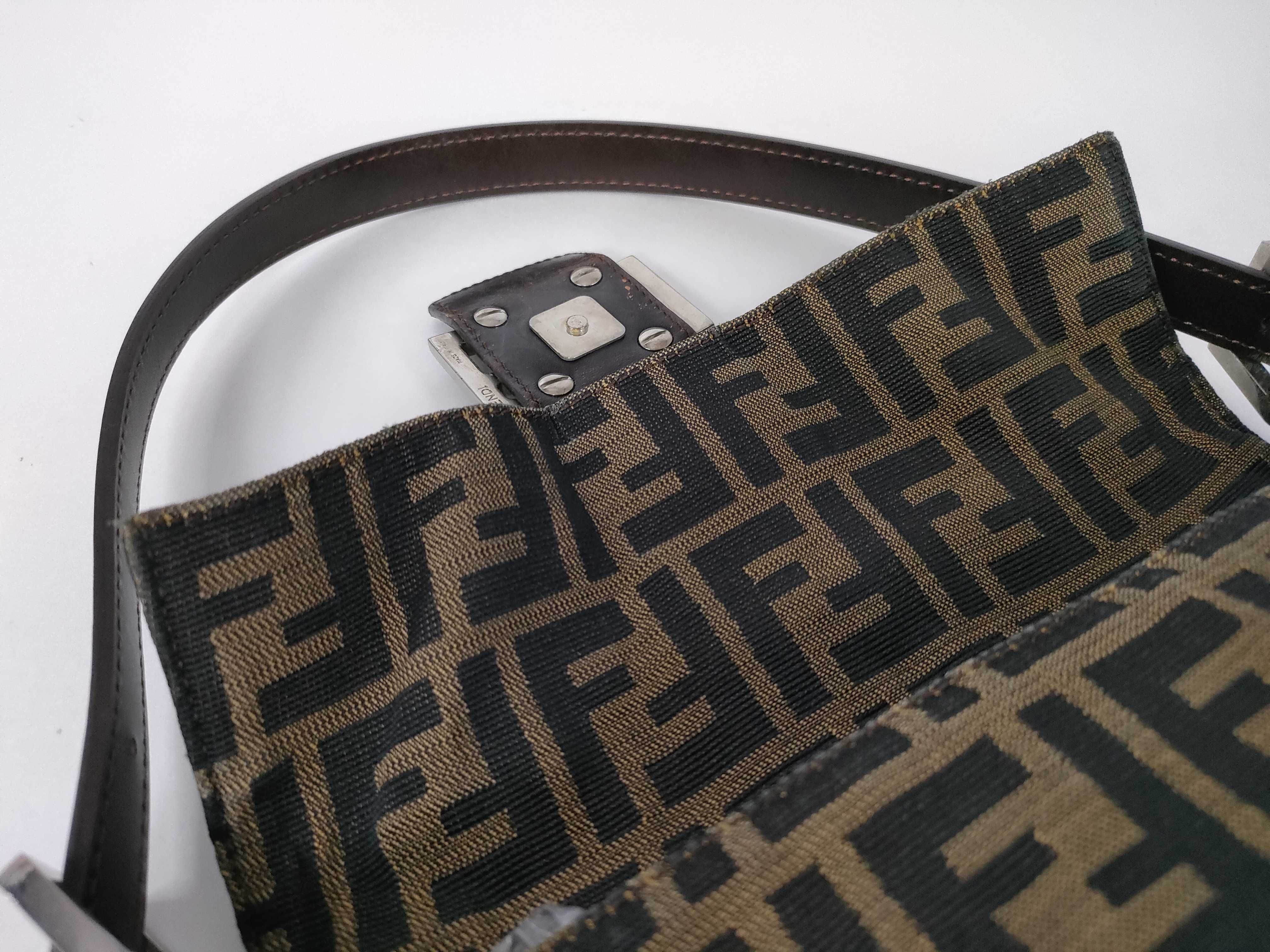 Zucca pattern Fendi Zucca Mamma Bucket Shoulder Handbag — view 8