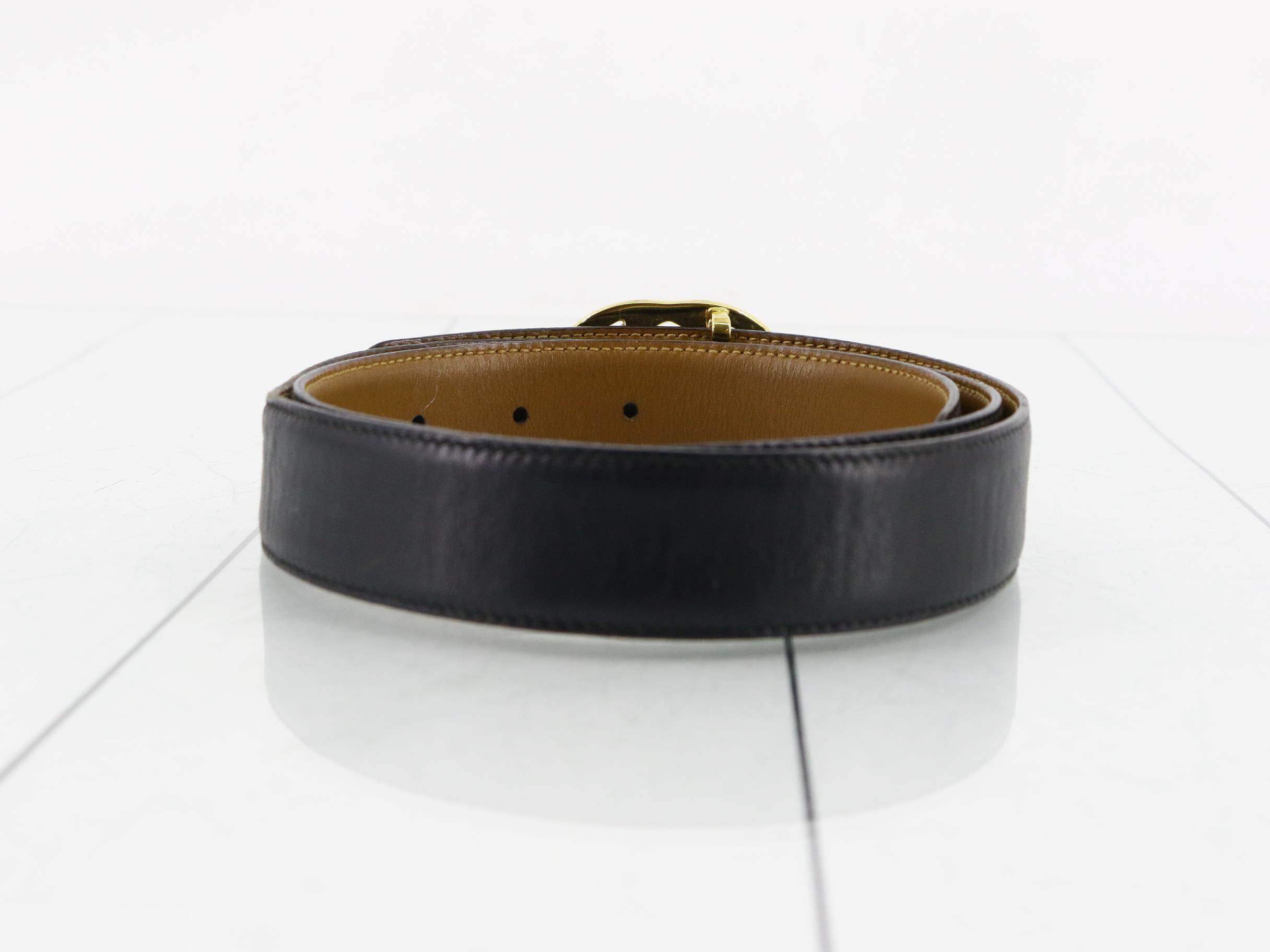 Interlocking G Leather Belt — view 2