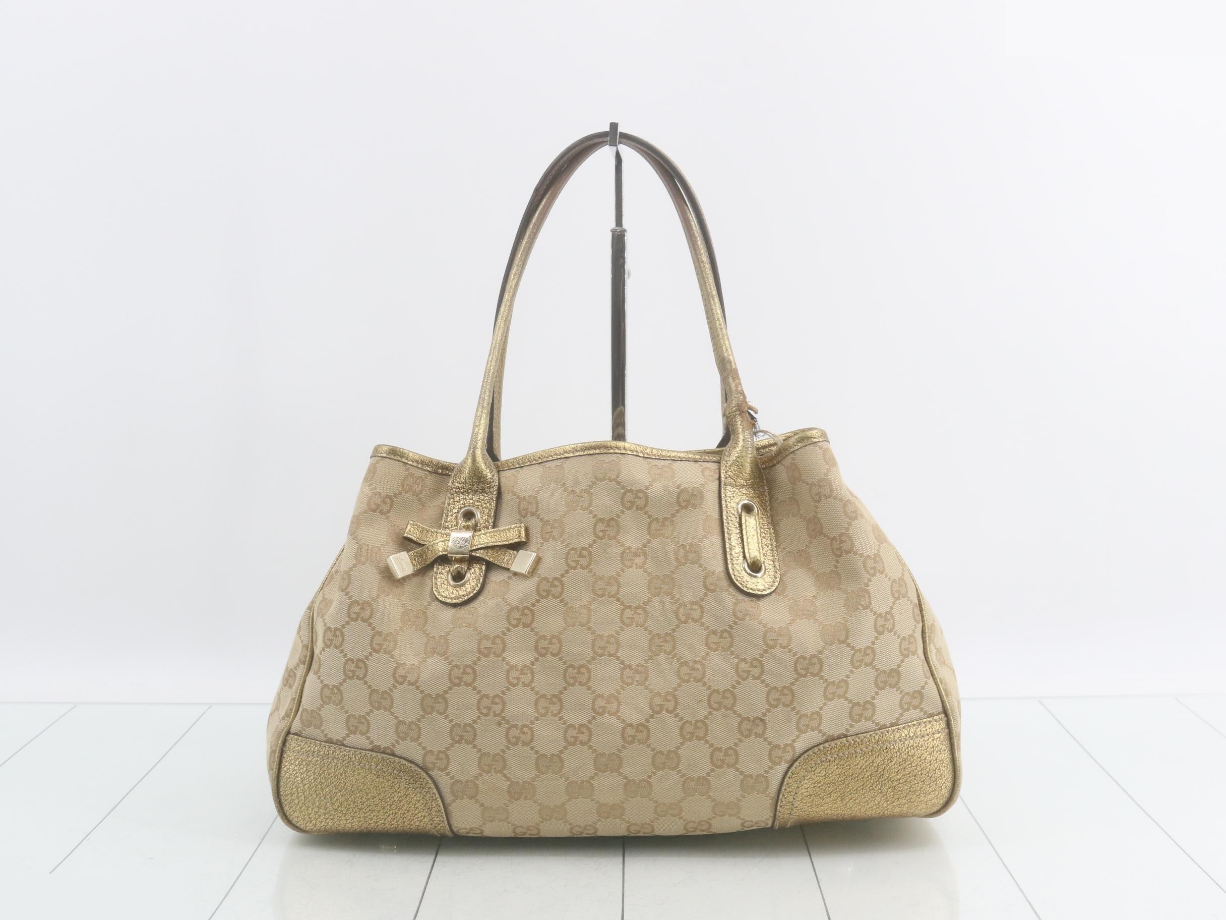 163805 GG Canvas Princy Tote Bag