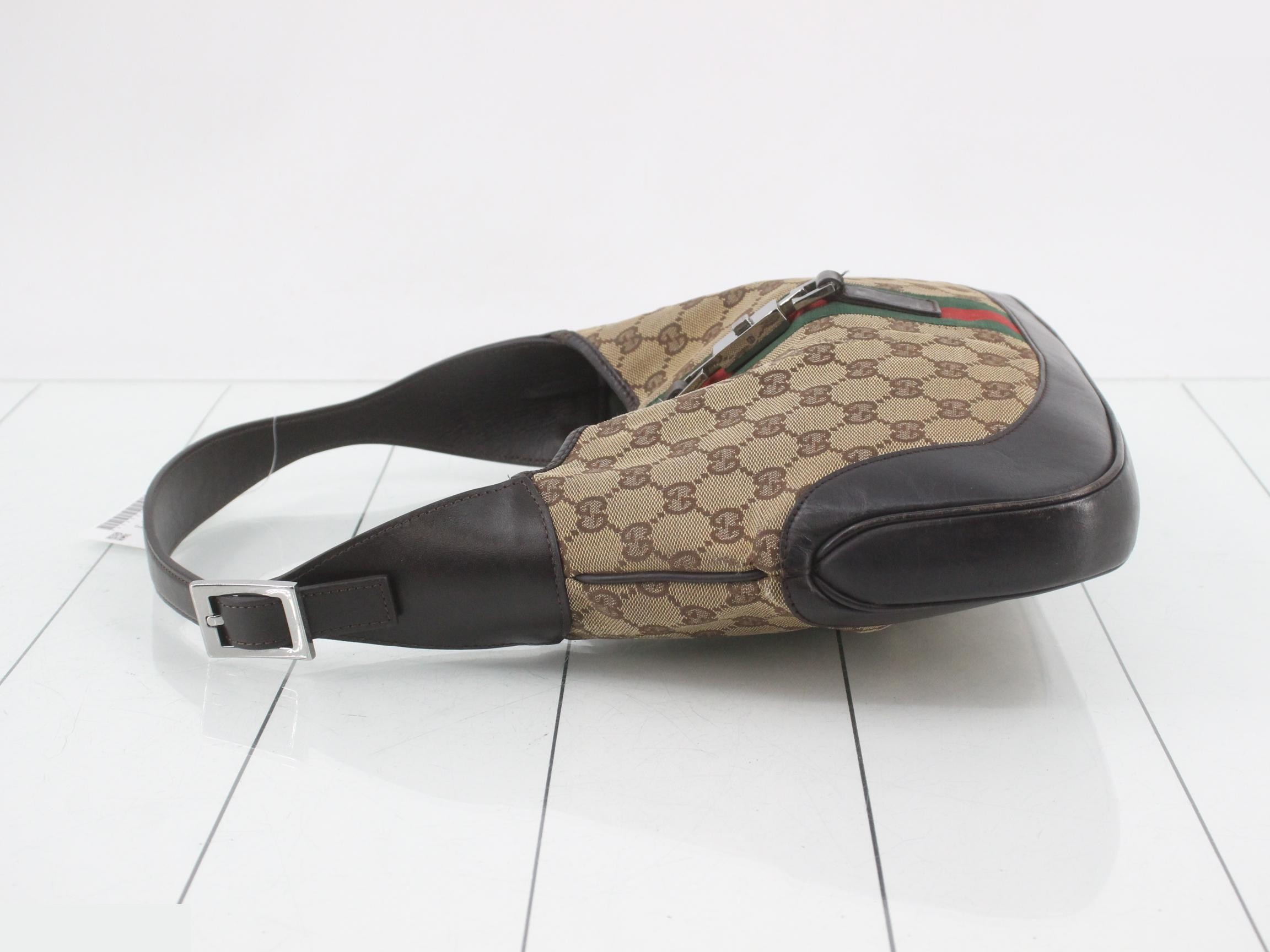 Old Jackie Sherry Line GG Canvas Shoulder Bag — view 4
