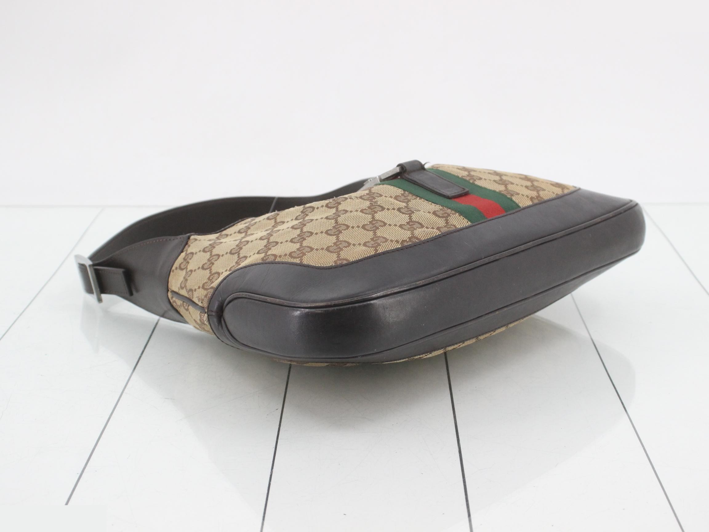 Old Jackie Sherry Line GG Canvas Shoulder Bag — view 5