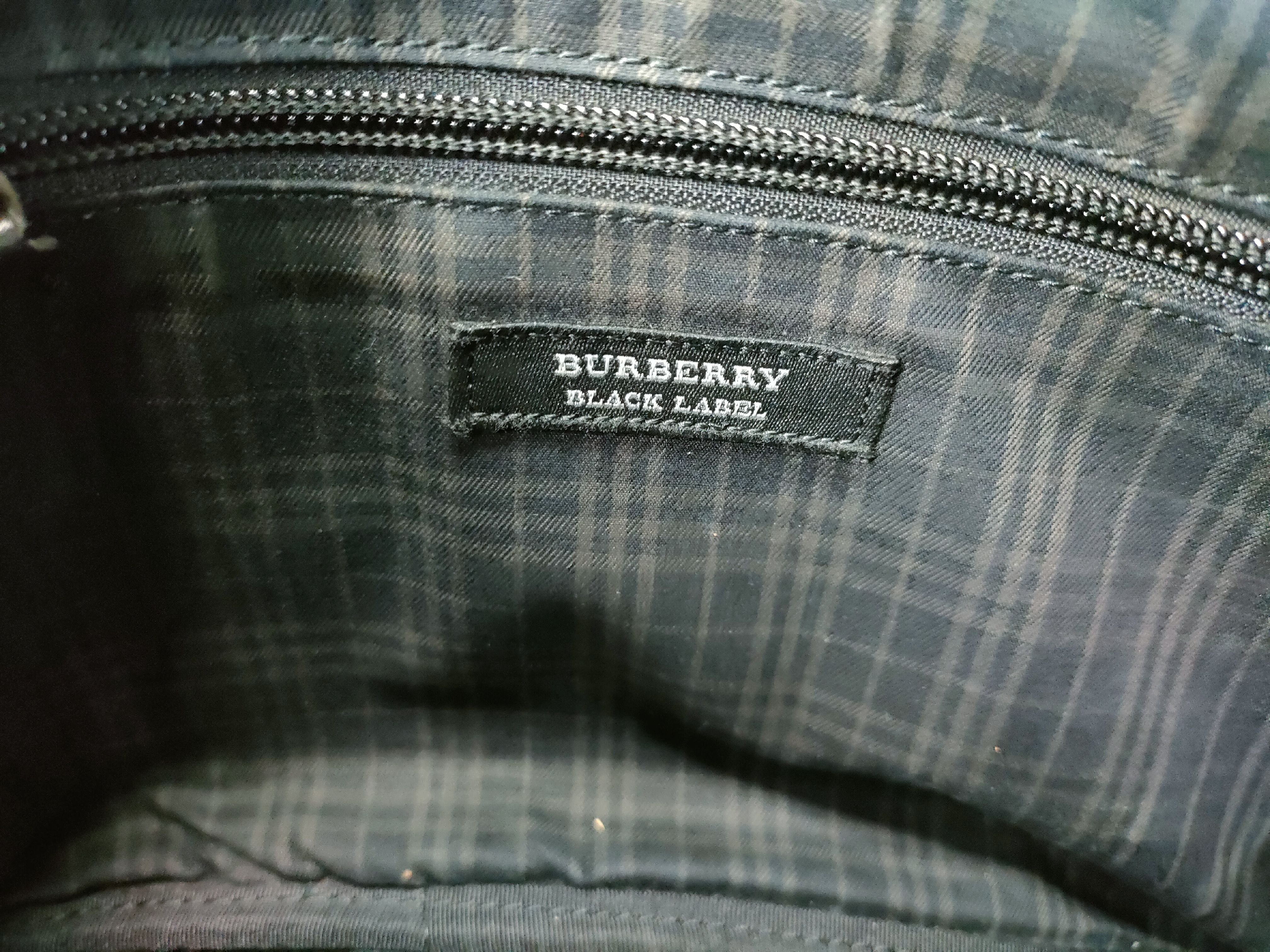 Black Label Shoulder Bag, Check Black — view 11