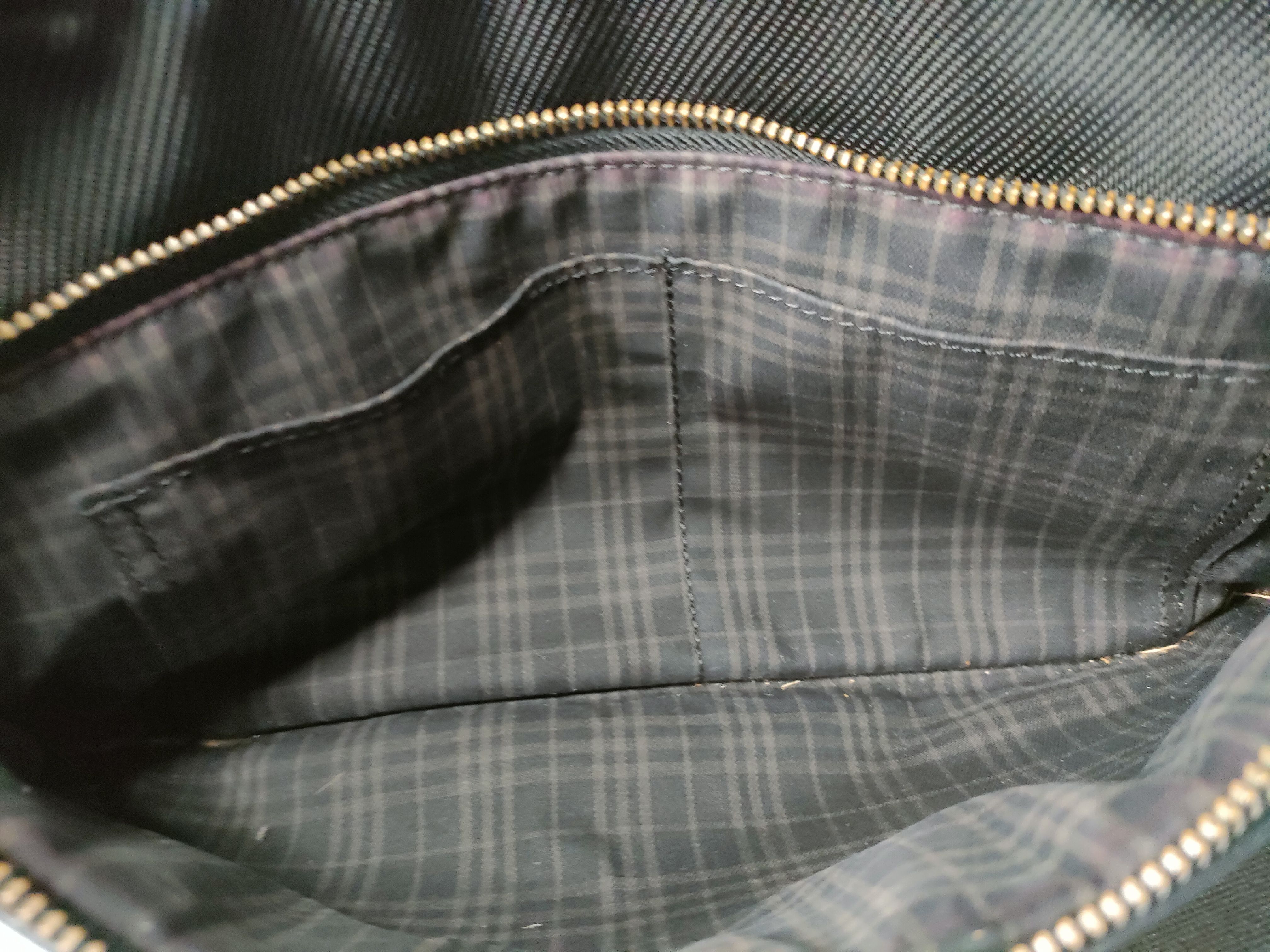Black Label Shoulder Bag, Check Black — view 14