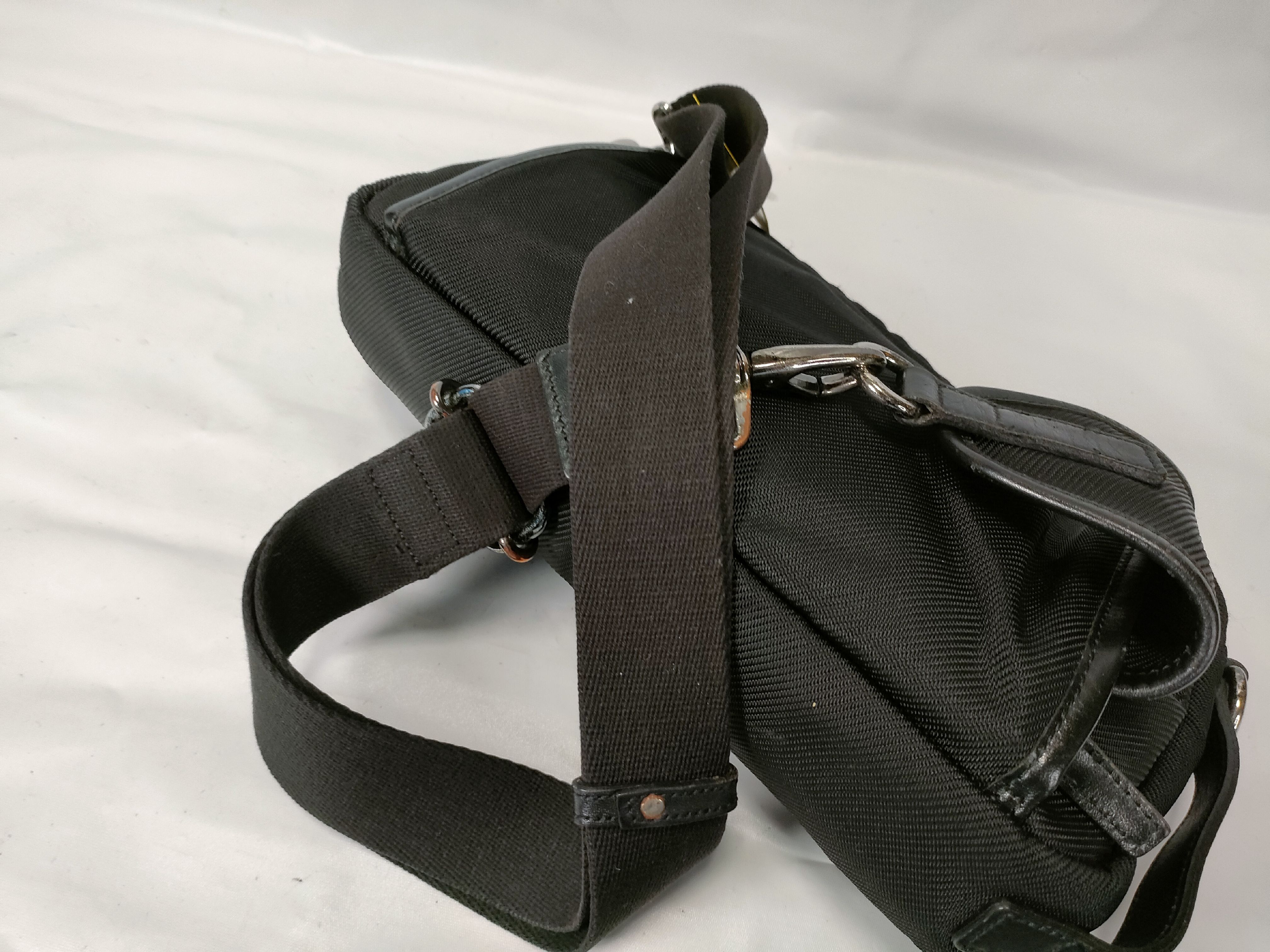 Black Label Shoulder Bag, Check Black — view 3