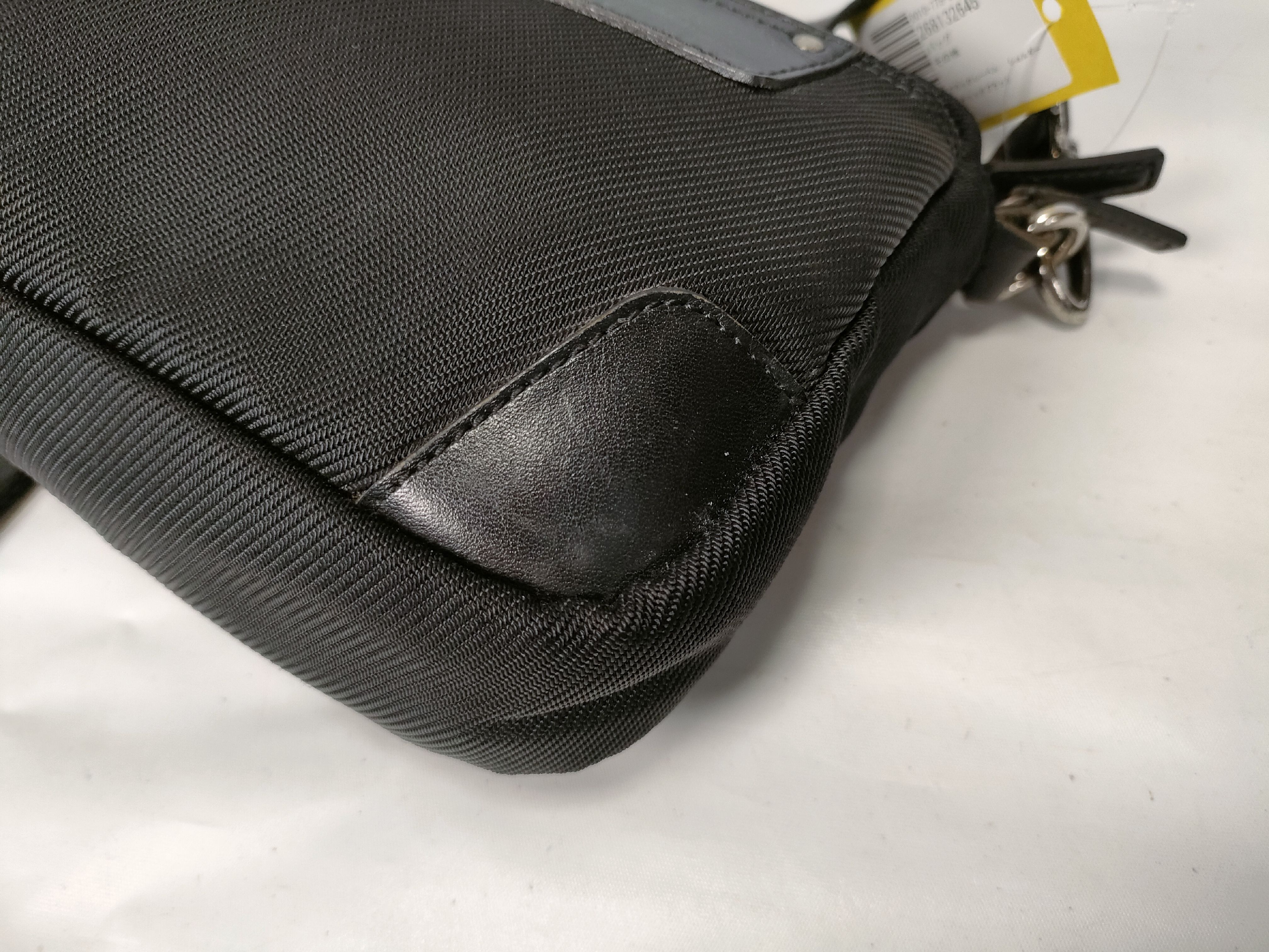 Black Label Shoulder Bag, Check Black — view 6