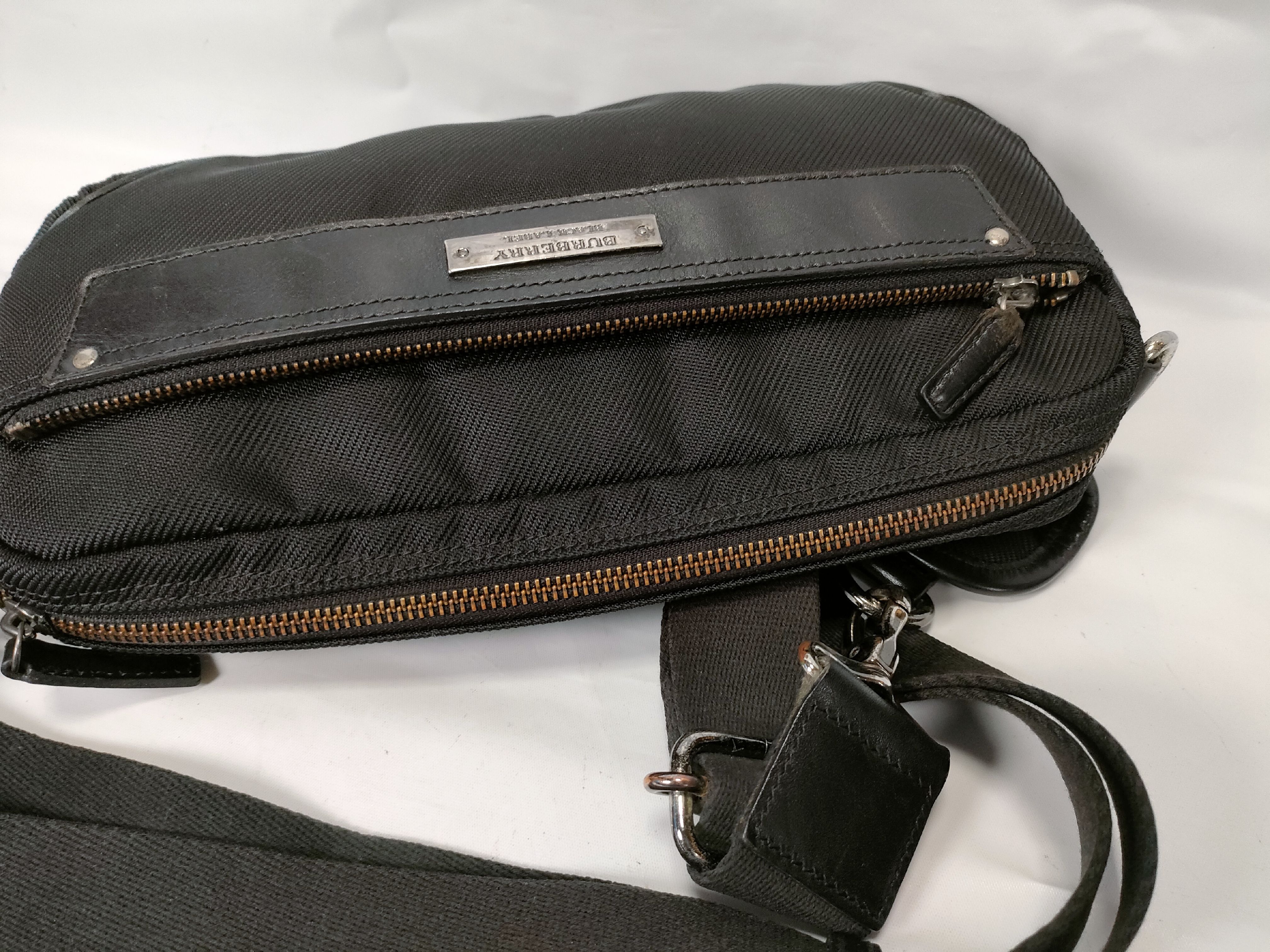 Black Label Shoulder Bag, Check Black — view 8