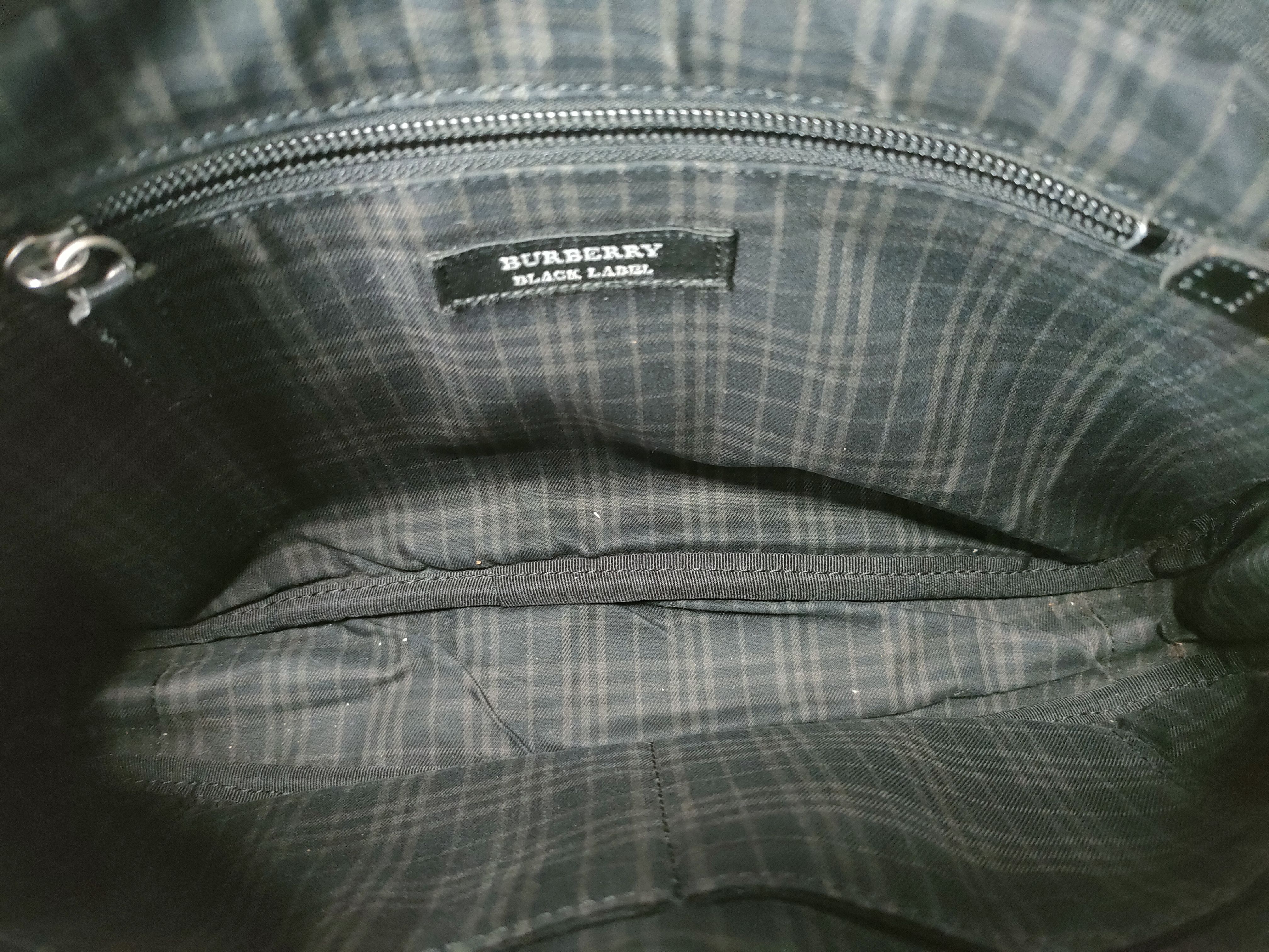 Black Label Shoulder Bag, Check Black — view 10