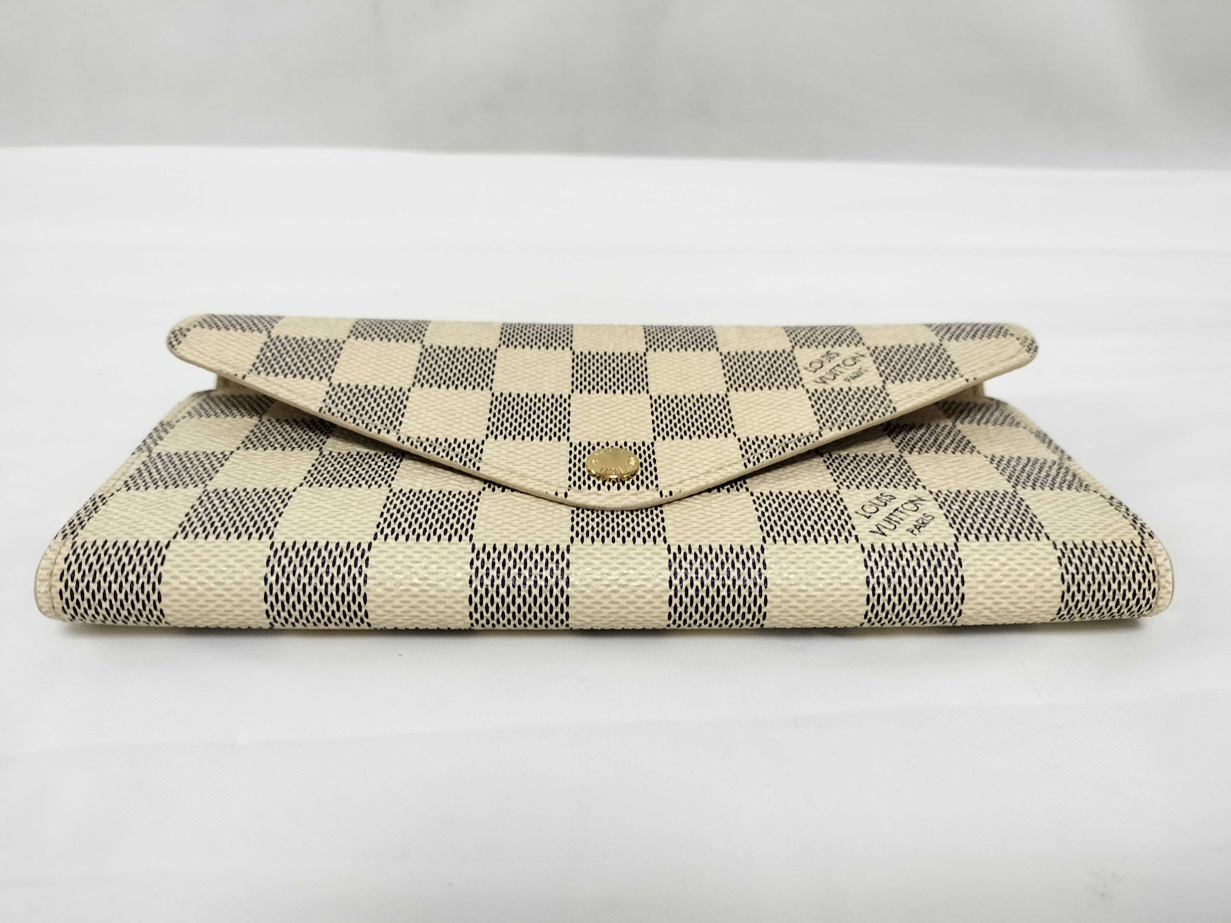 Damier Portefeuille Josephine Azur Wallet with Initials — view 3