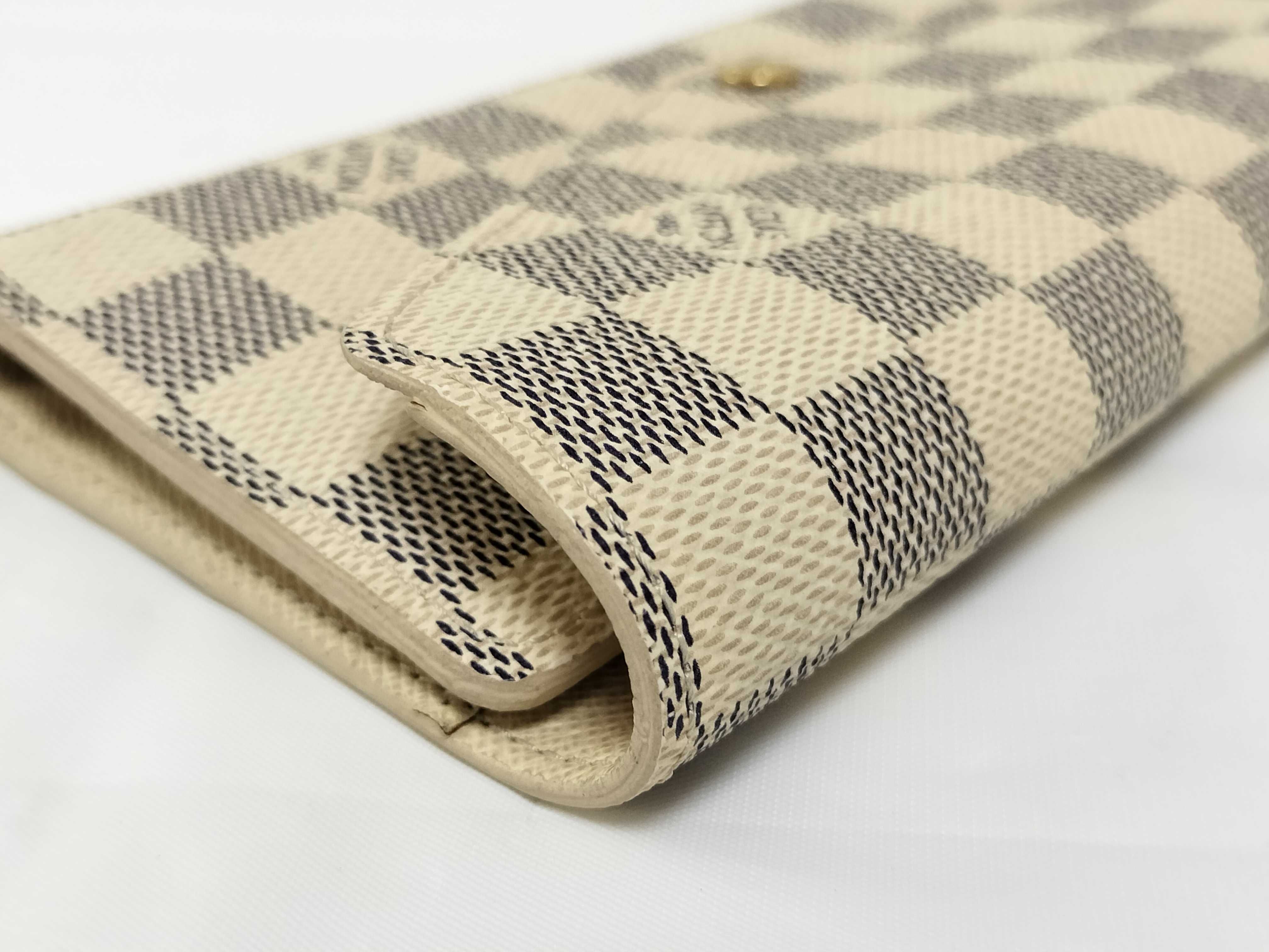 Damier Portefeuille Josephine Azur Wallet with Initials — view 4
