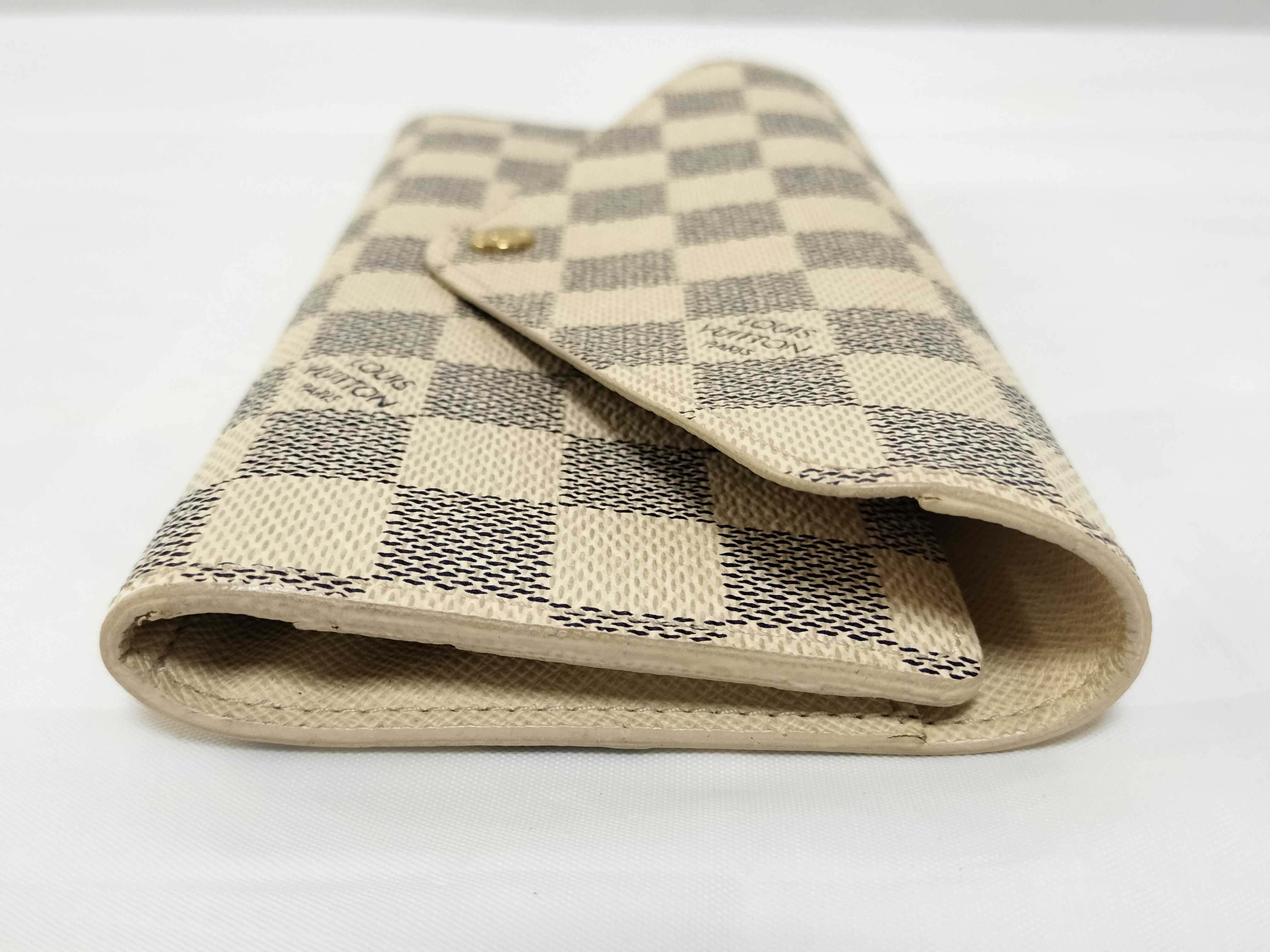 Damier Portefeuille Josephine Azur Wallet with Initials — view 5