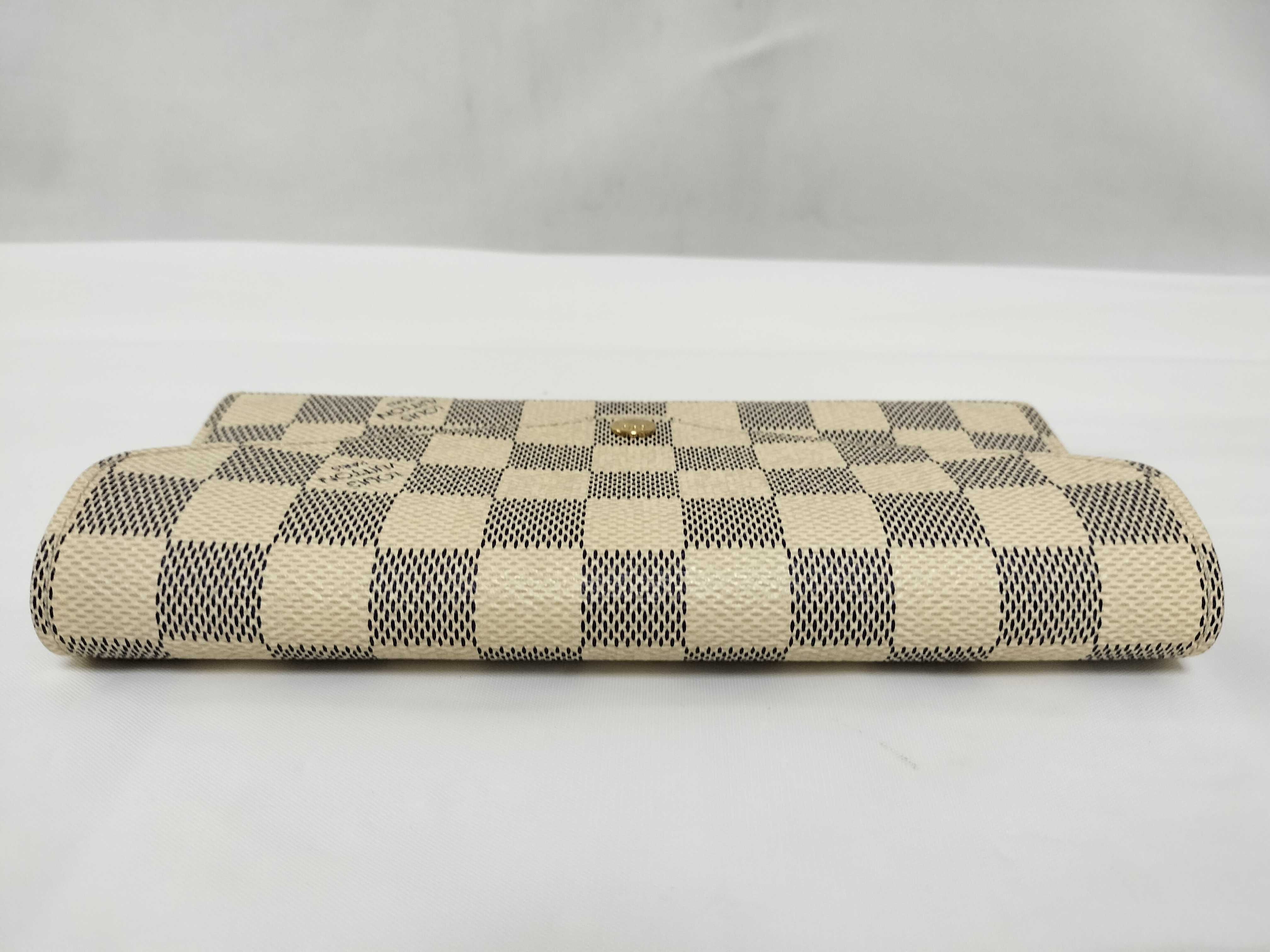 Damier Portefeuille Josephine Azur Wallet with Initials — view 6