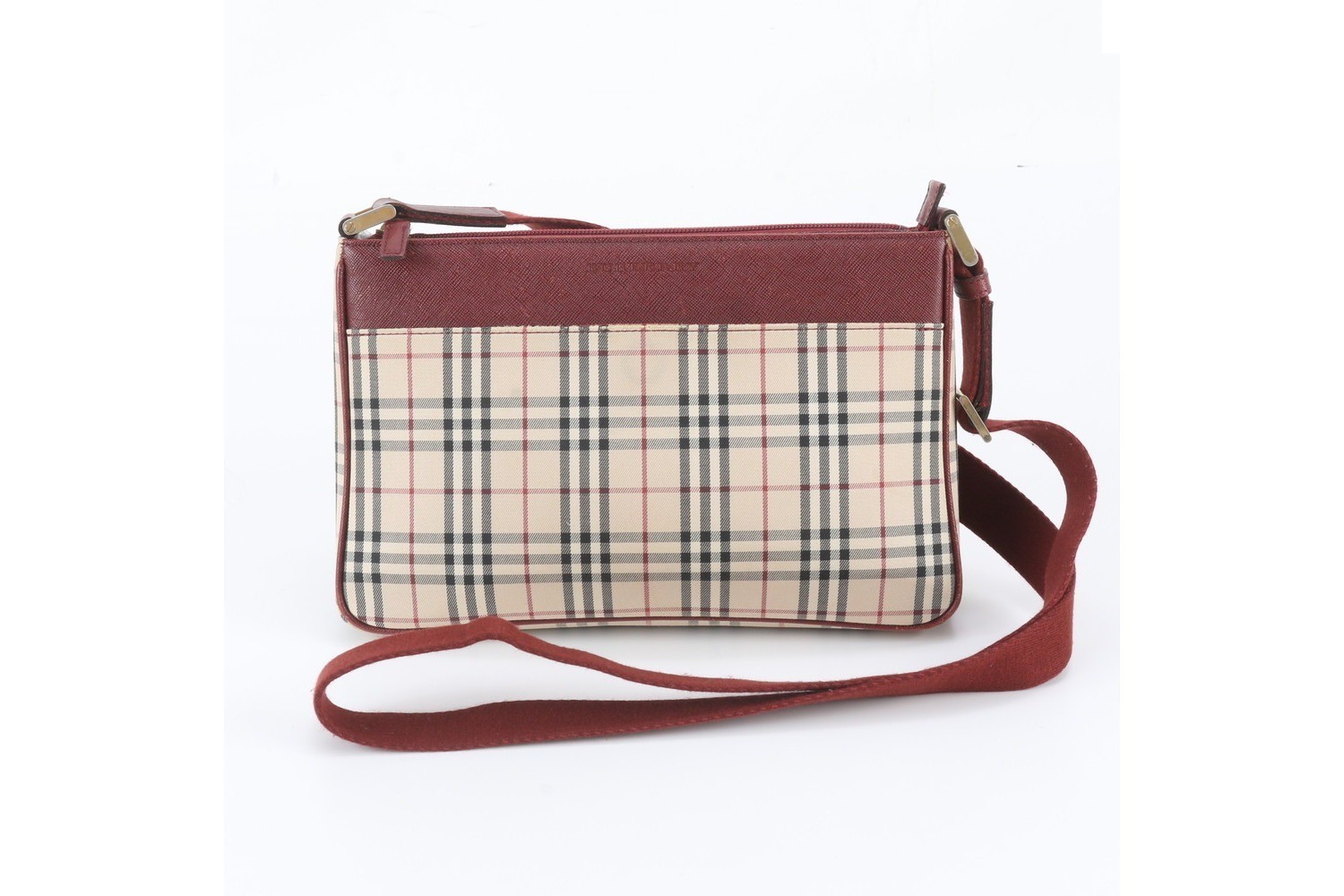 Nova Check Leather Shoulder Bag (Crossbody)