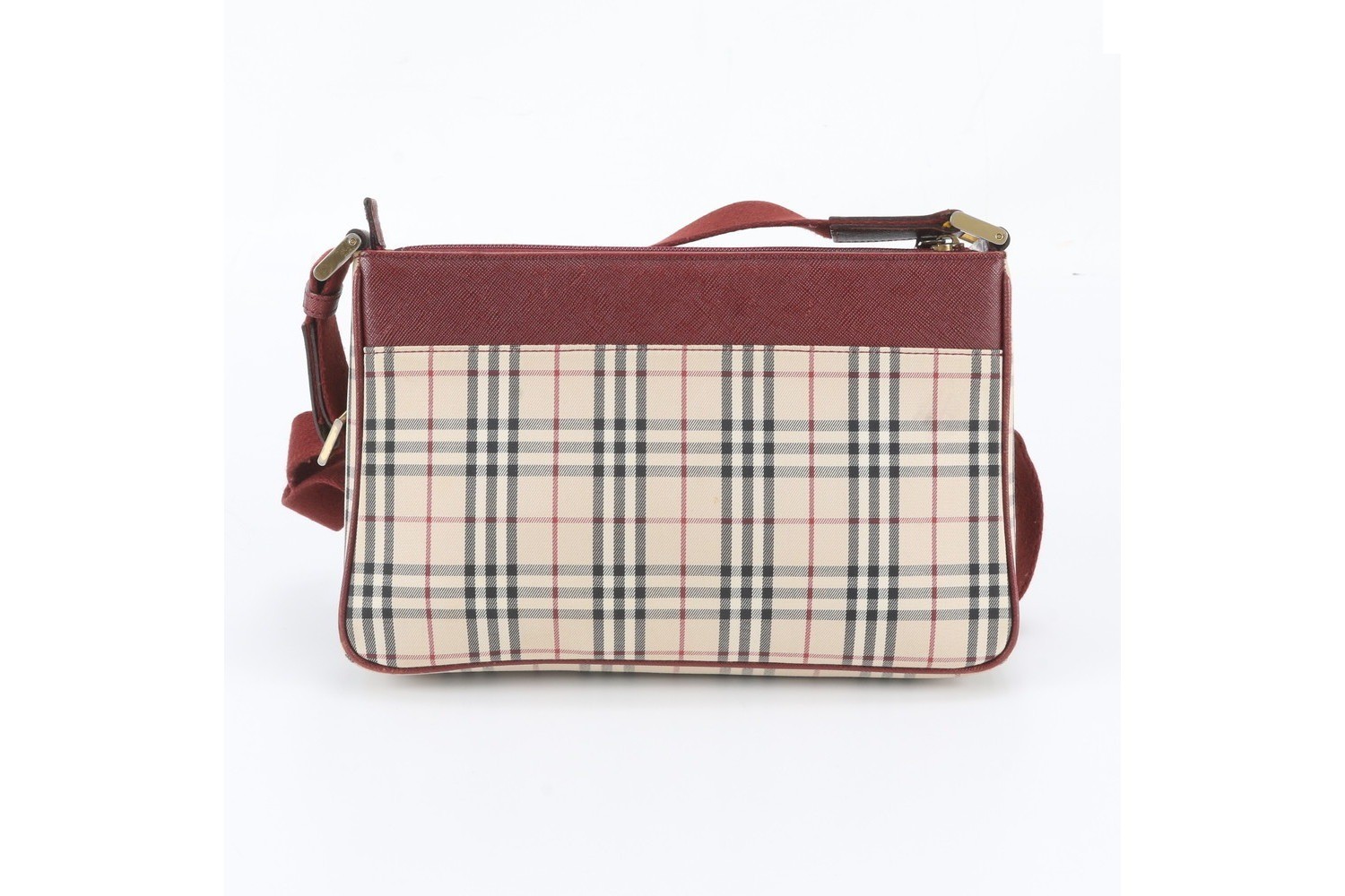 Nova Check Leather Shoulder Bag (Crossbody) — view 3