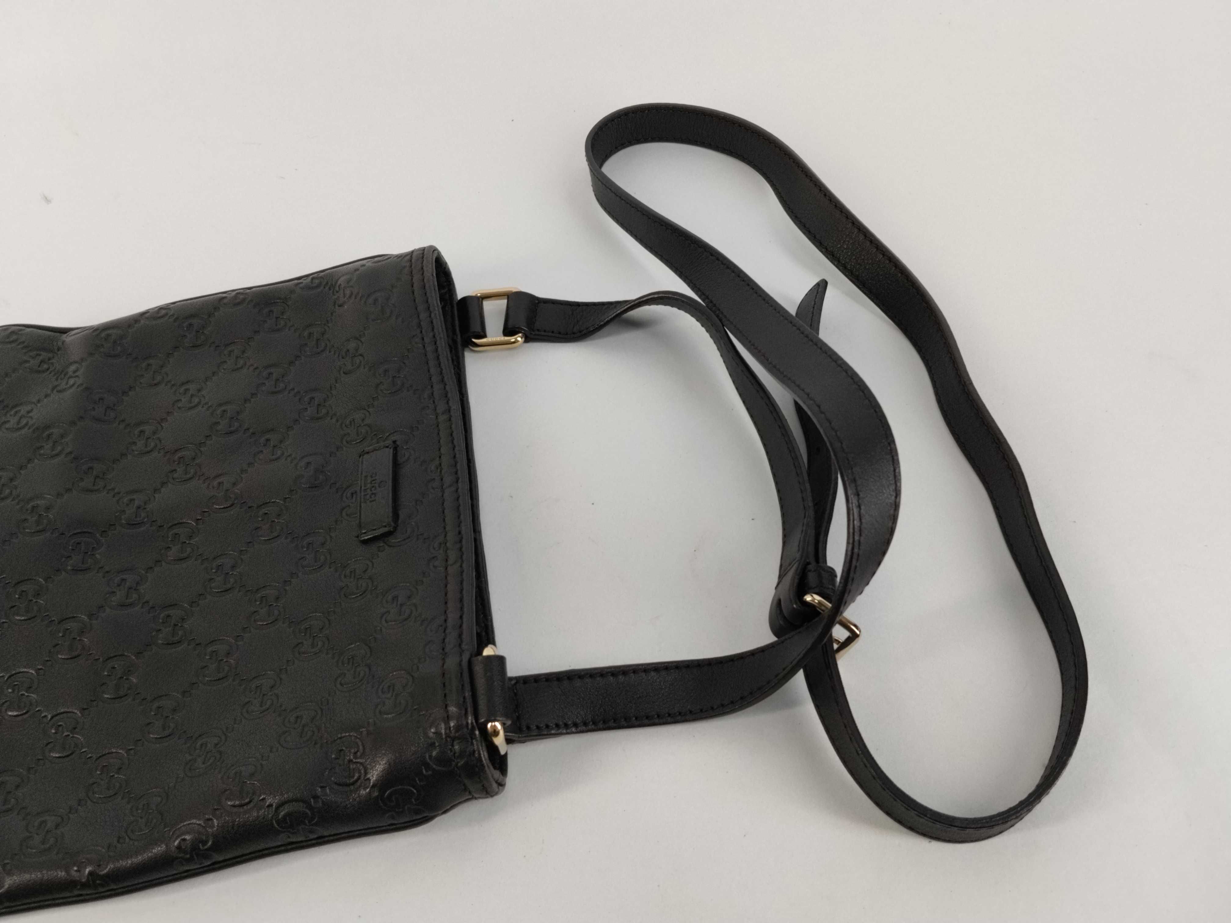 Guccissima Shoulder Bag, Black — view 3