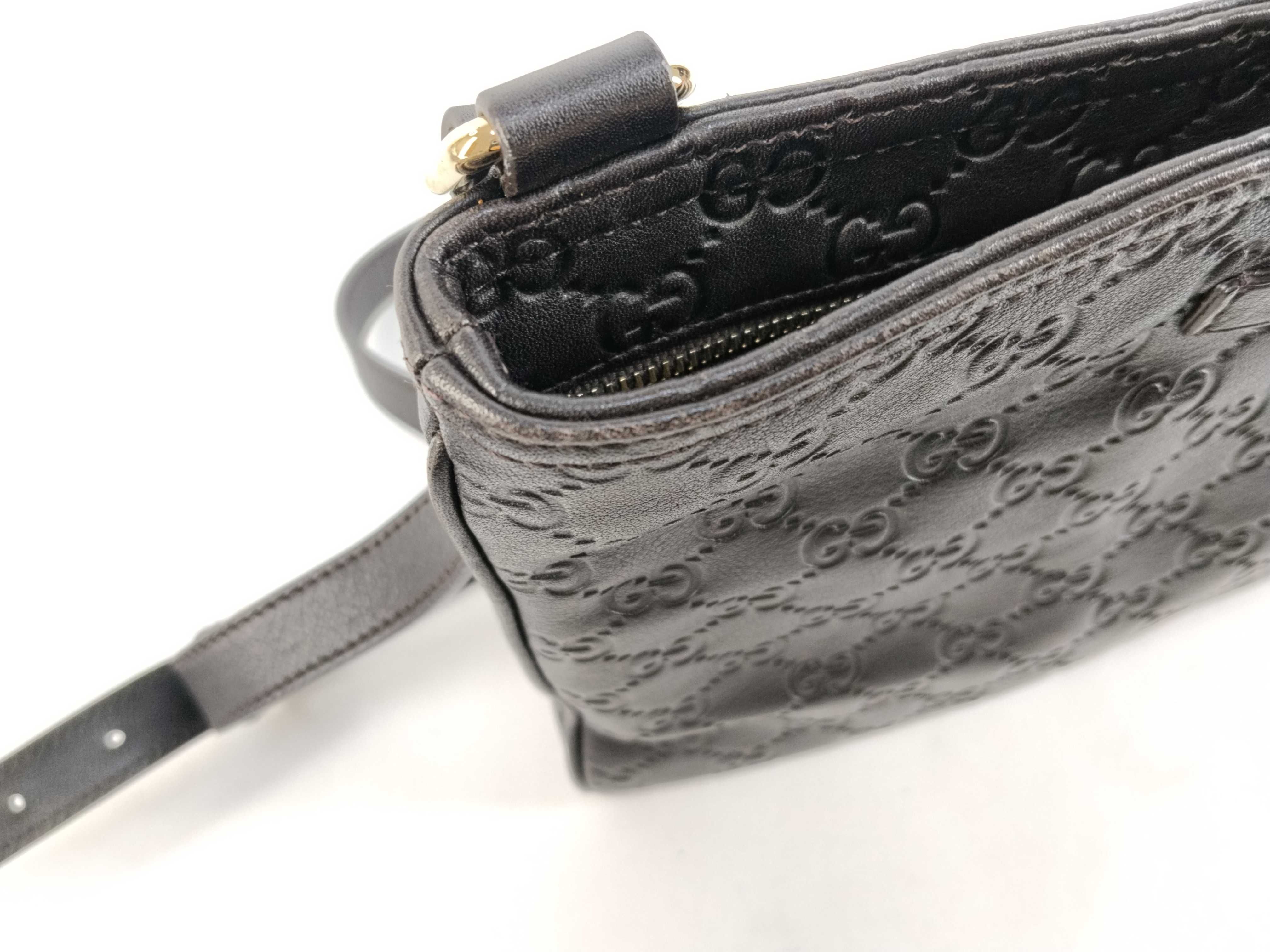 Guccissima Shoulder Bag, Black — view 8