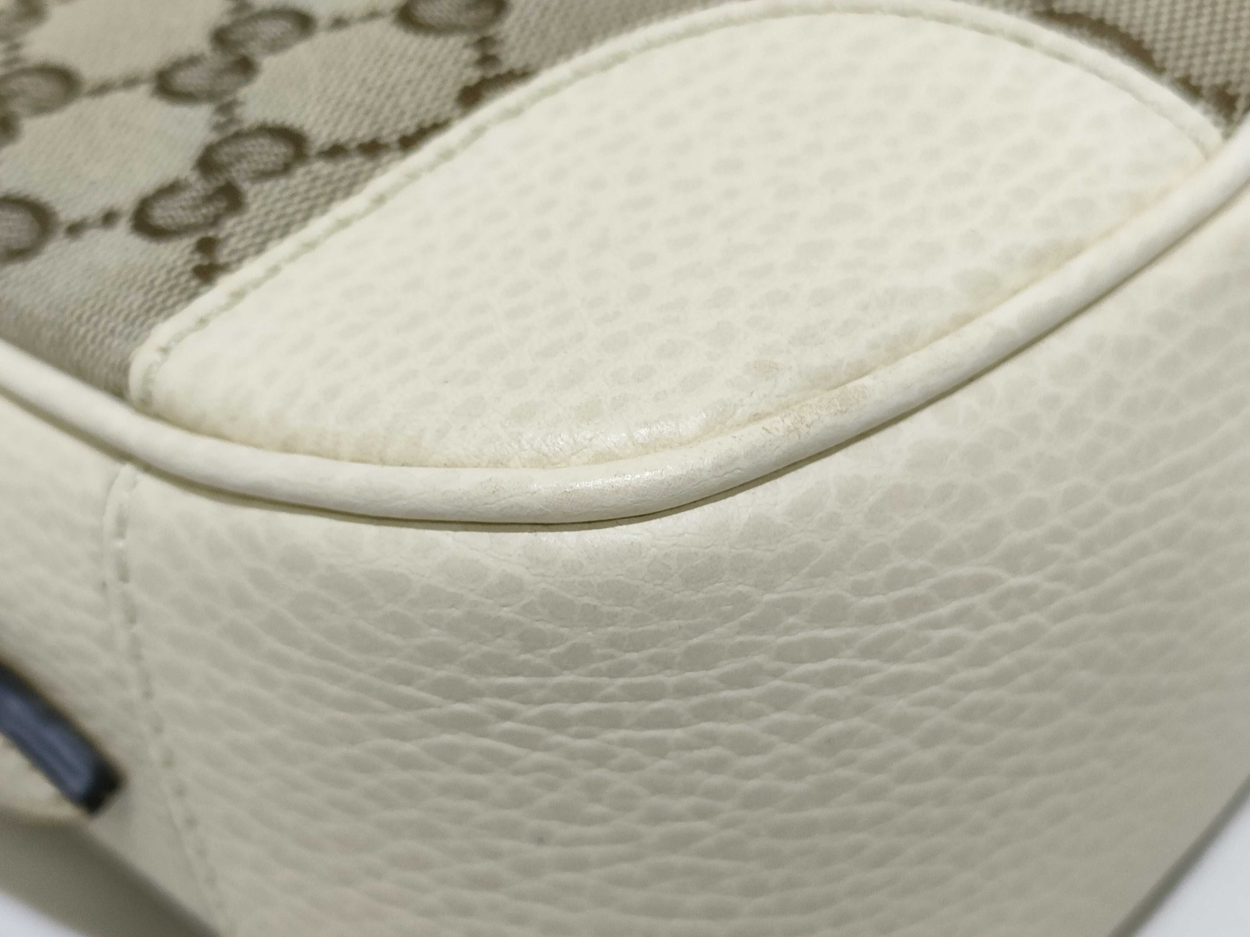 GG Canvas Shoulder Bag, Beige x White, 449413 (Outlet) — view 6