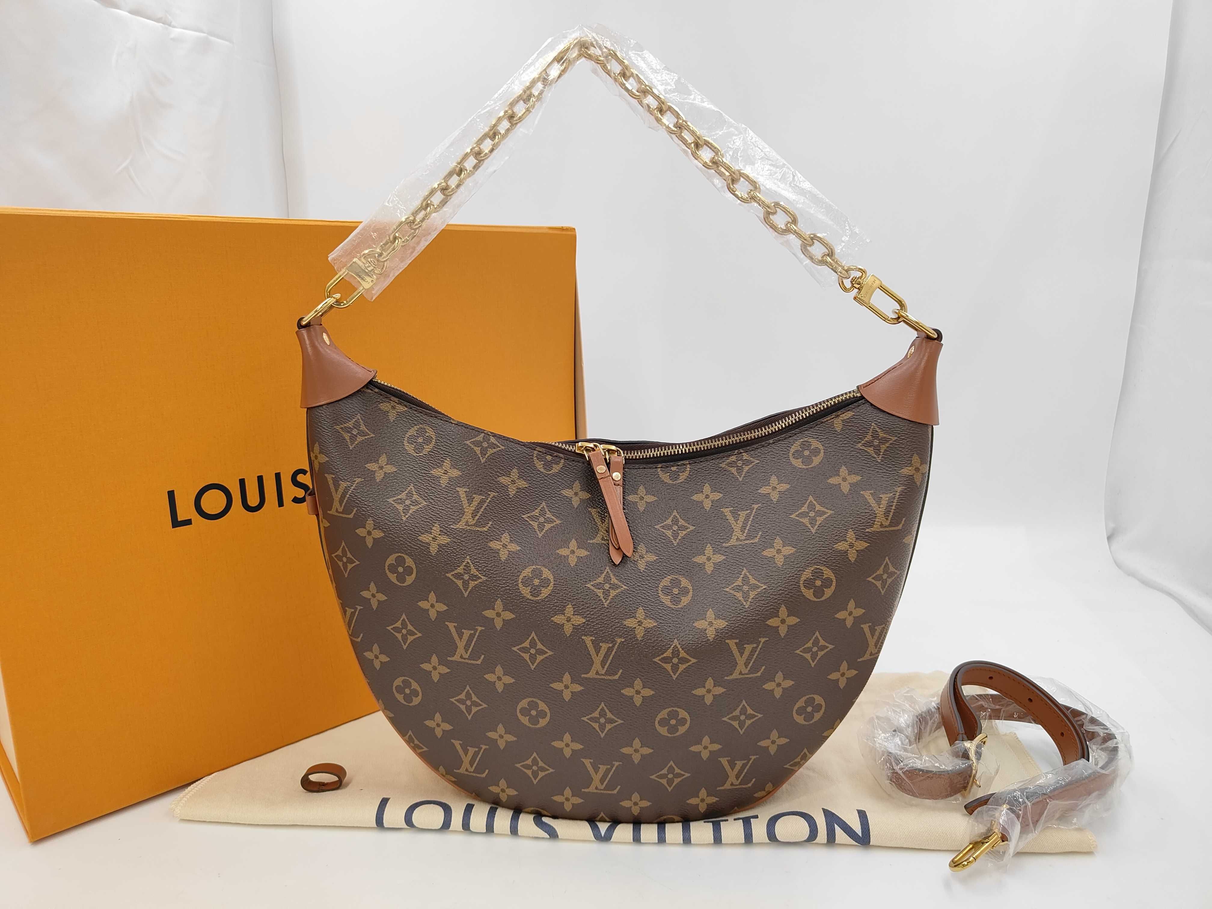 Monogram Reverse Loop Hobo Shoulder Bag