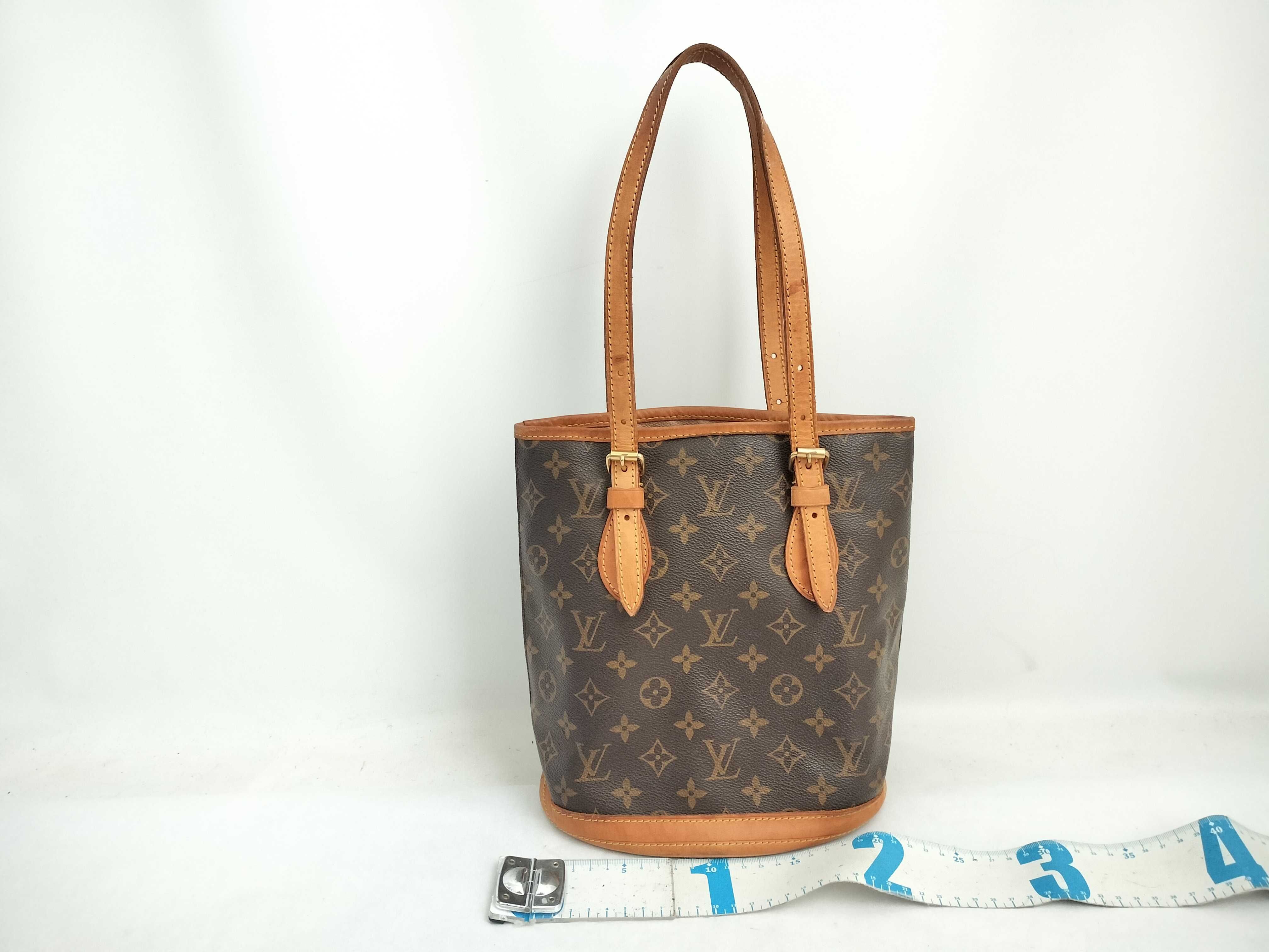 Monogram Louis Vuitton Monogram Tote Bag Bucket PM M42238 Tote Bag — view 2
