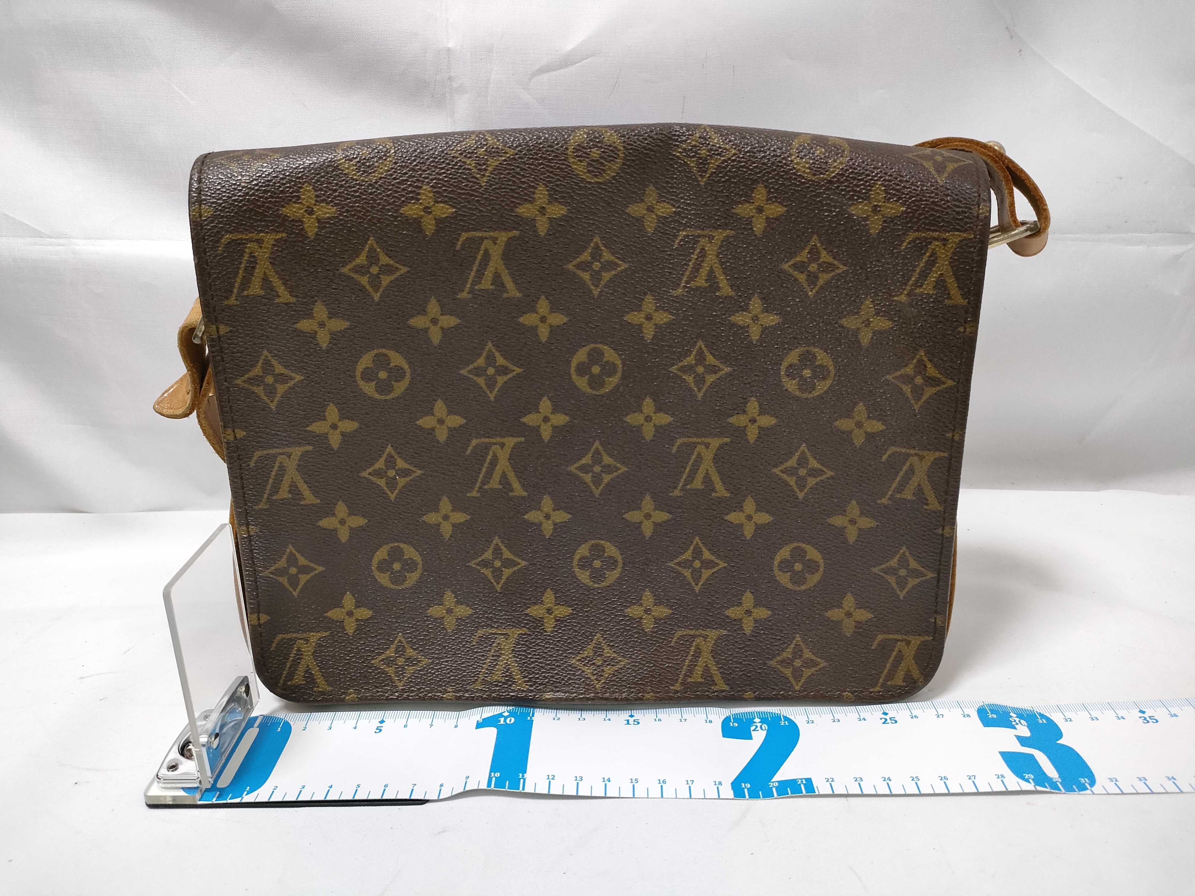 Monogram Cartouchiere Shoulder Bag (Interior has mold) — view 2