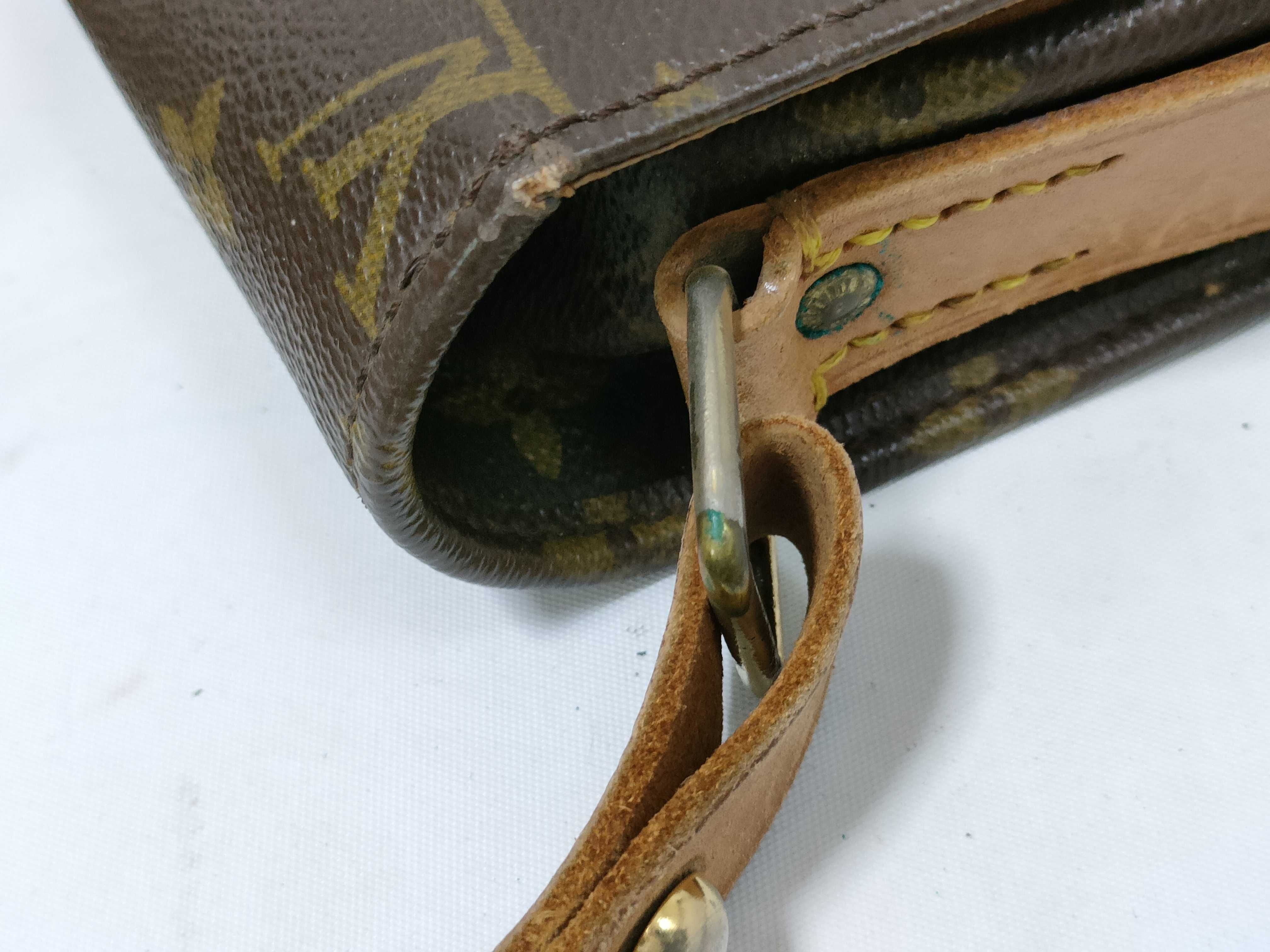 Monogram Cartouchiere Shoulder Bag (Interior has mold) — view 5