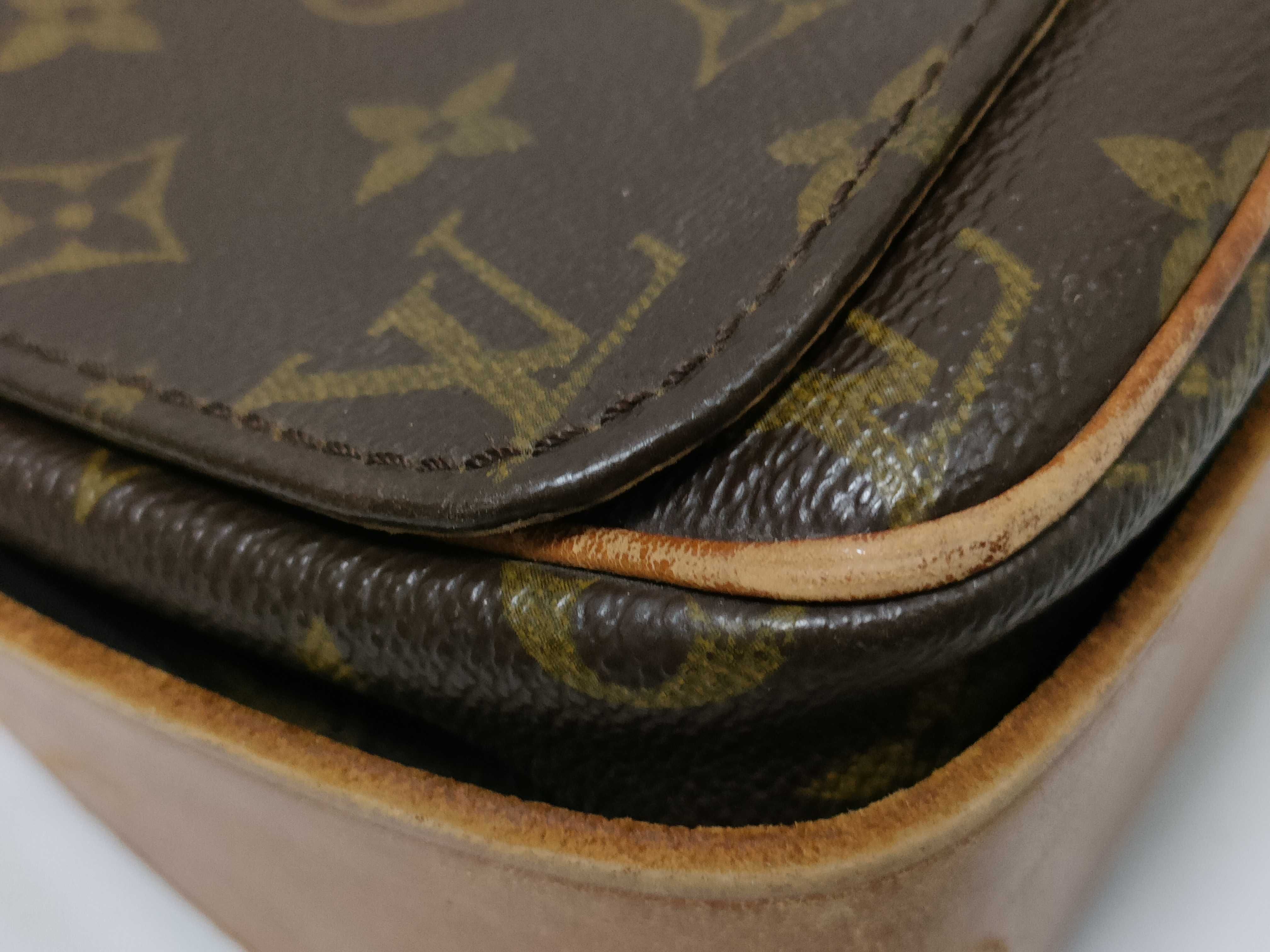 Monogram Cartouchiere Shoulder Bag (Interior has mold) — view 6