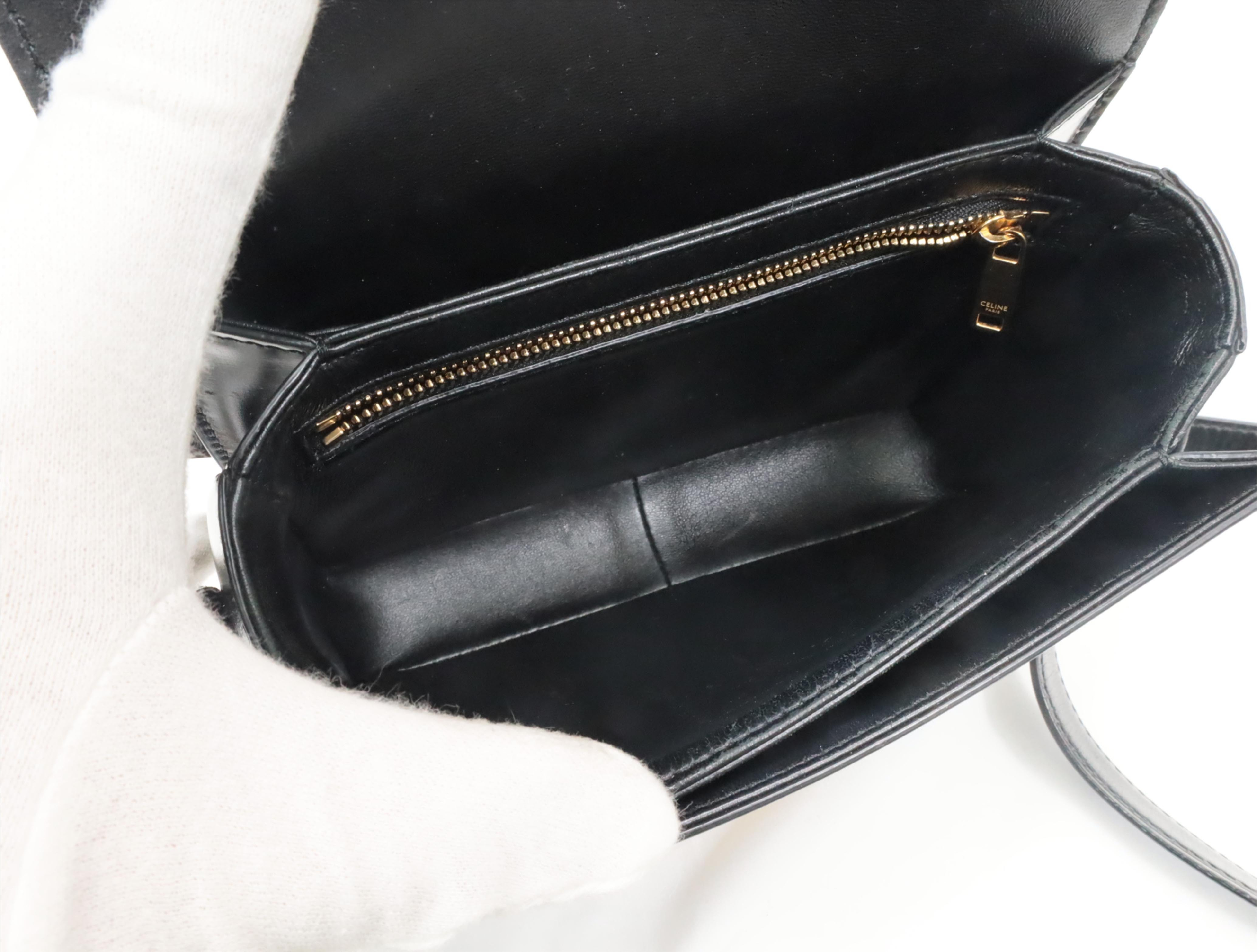 Calf Triomphe Teen Shoulder Bag — view 9