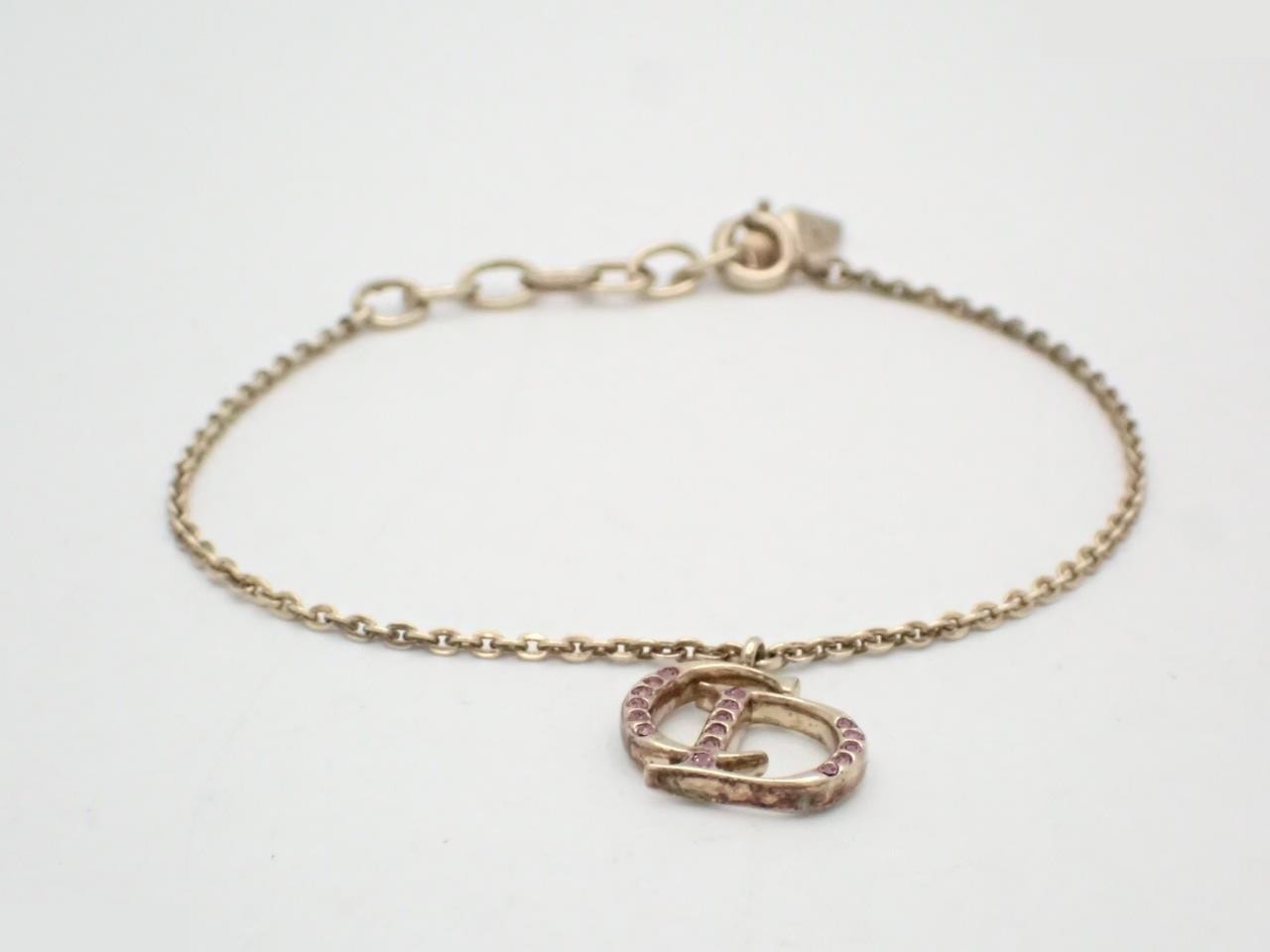 CD pink stone bracelet arm circumference approx. 18.5cm