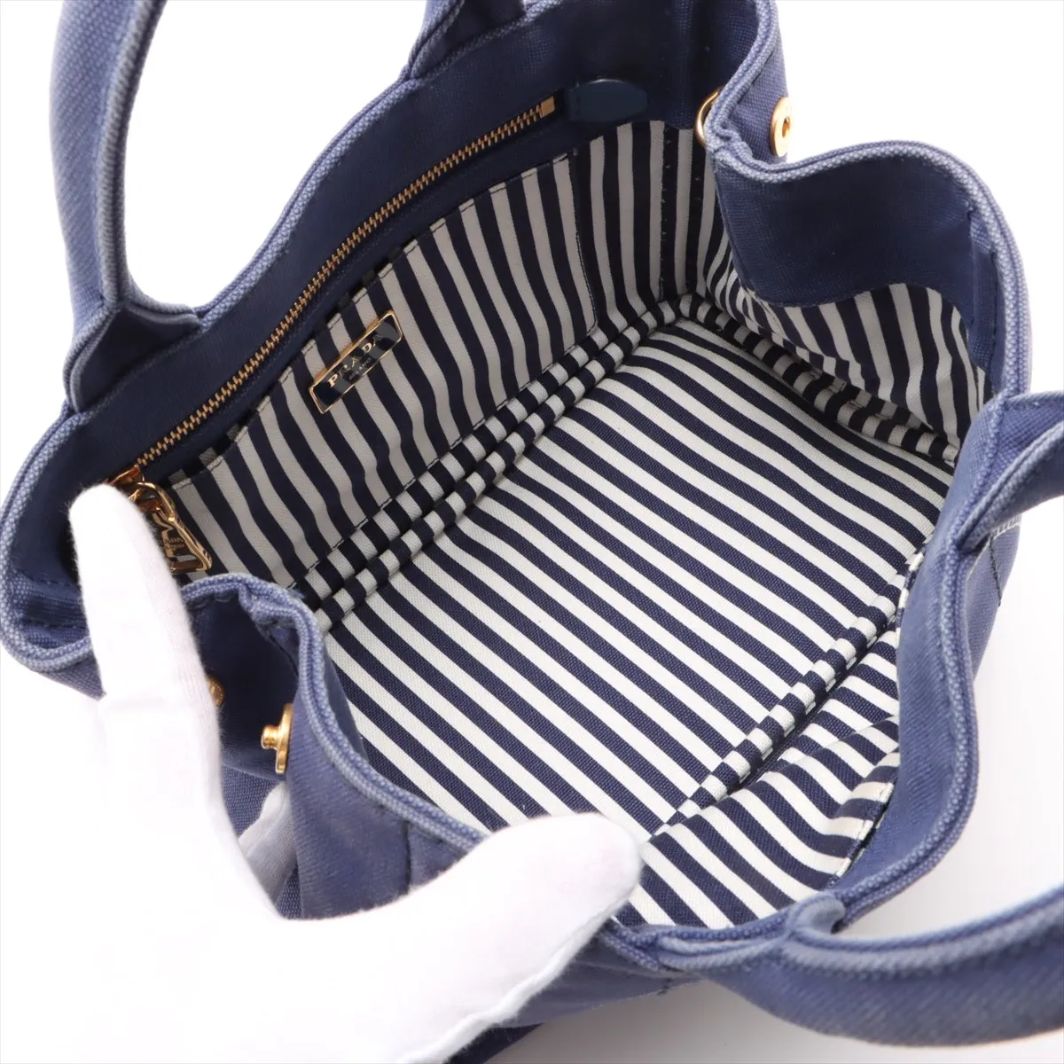Canapa Canvas 2WAY Handbag Blue — view 8