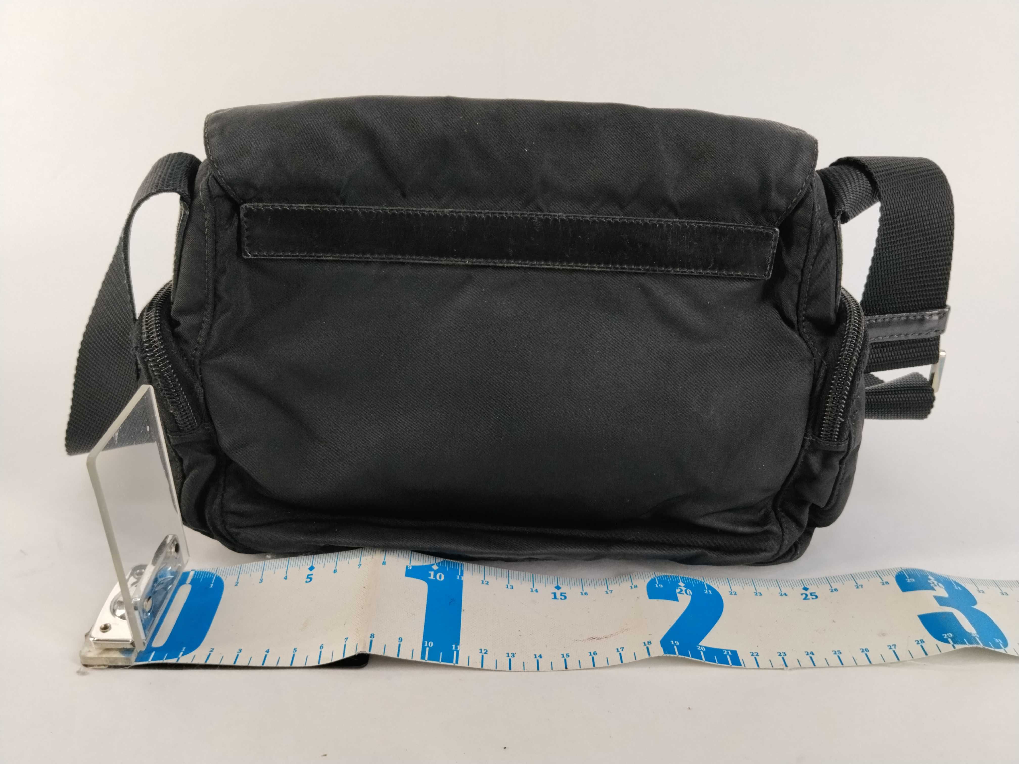 Nylon Shoulder Bag, Black Nylon Shoulder Bag — view 2