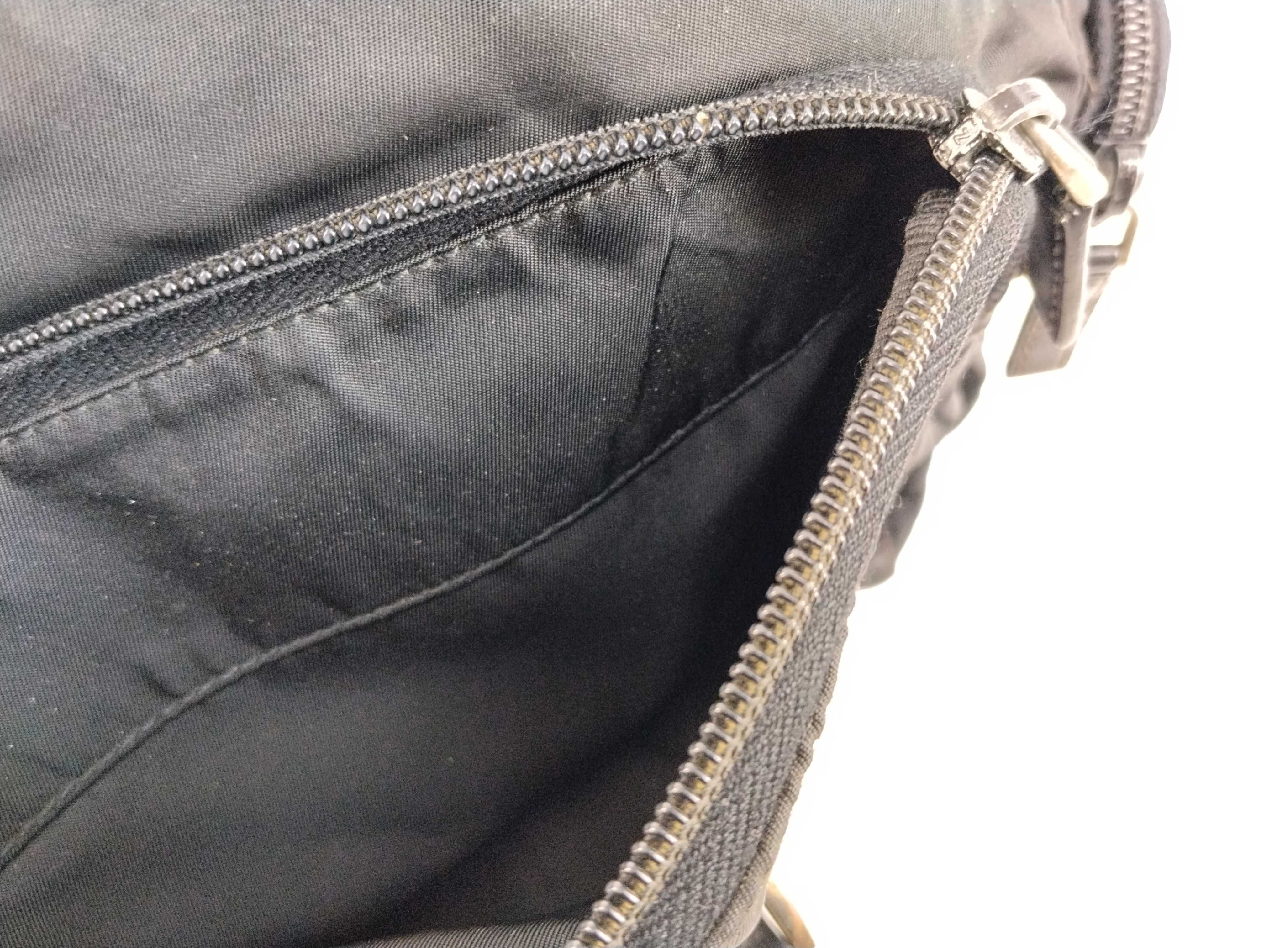 Nylon Shoulder Bag, Black Nylon Shoulder Bag — view 15