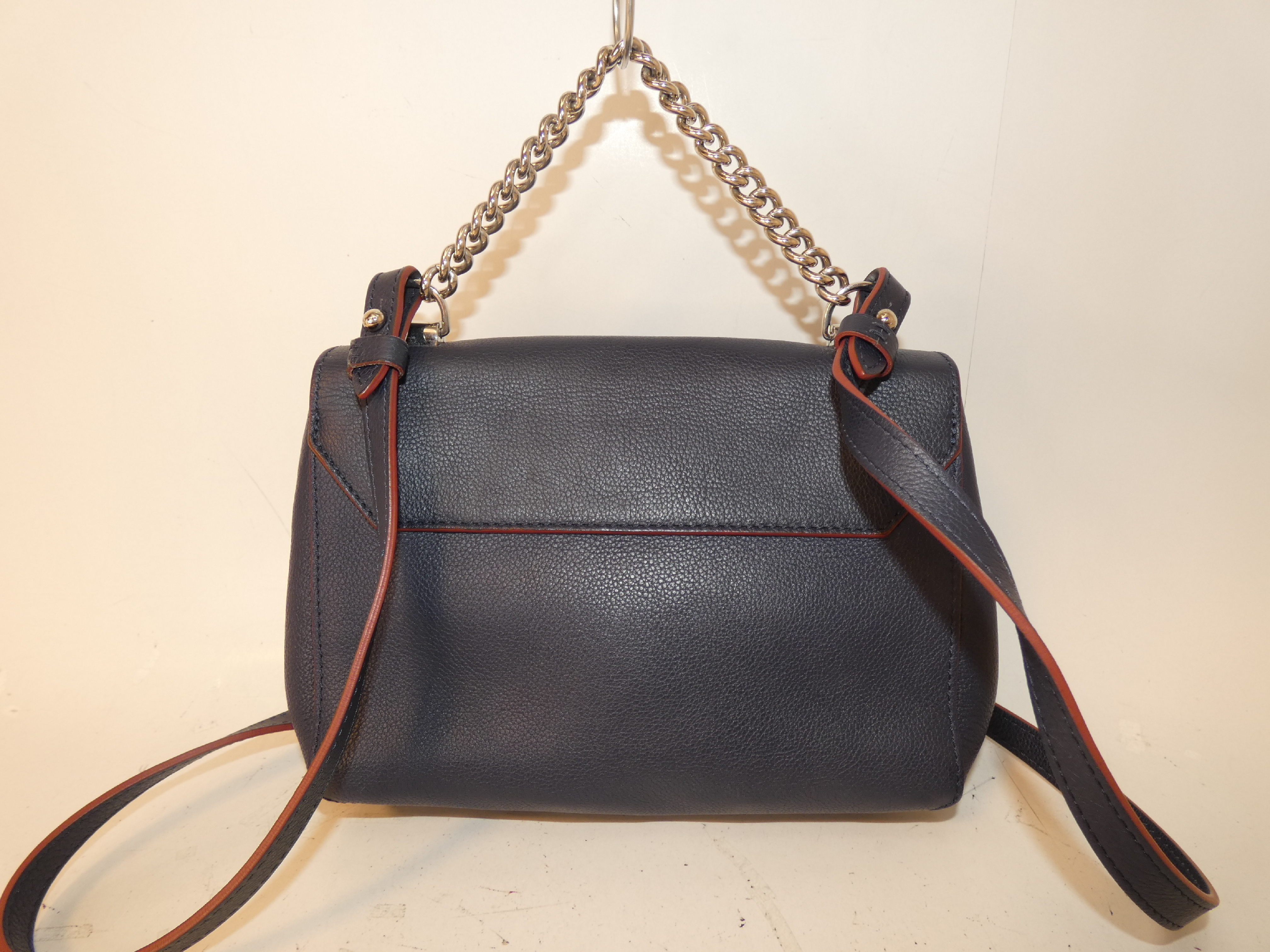 2-way Lockme BB Turnlock Leather Chain Hand Shoulder Bag — view 2