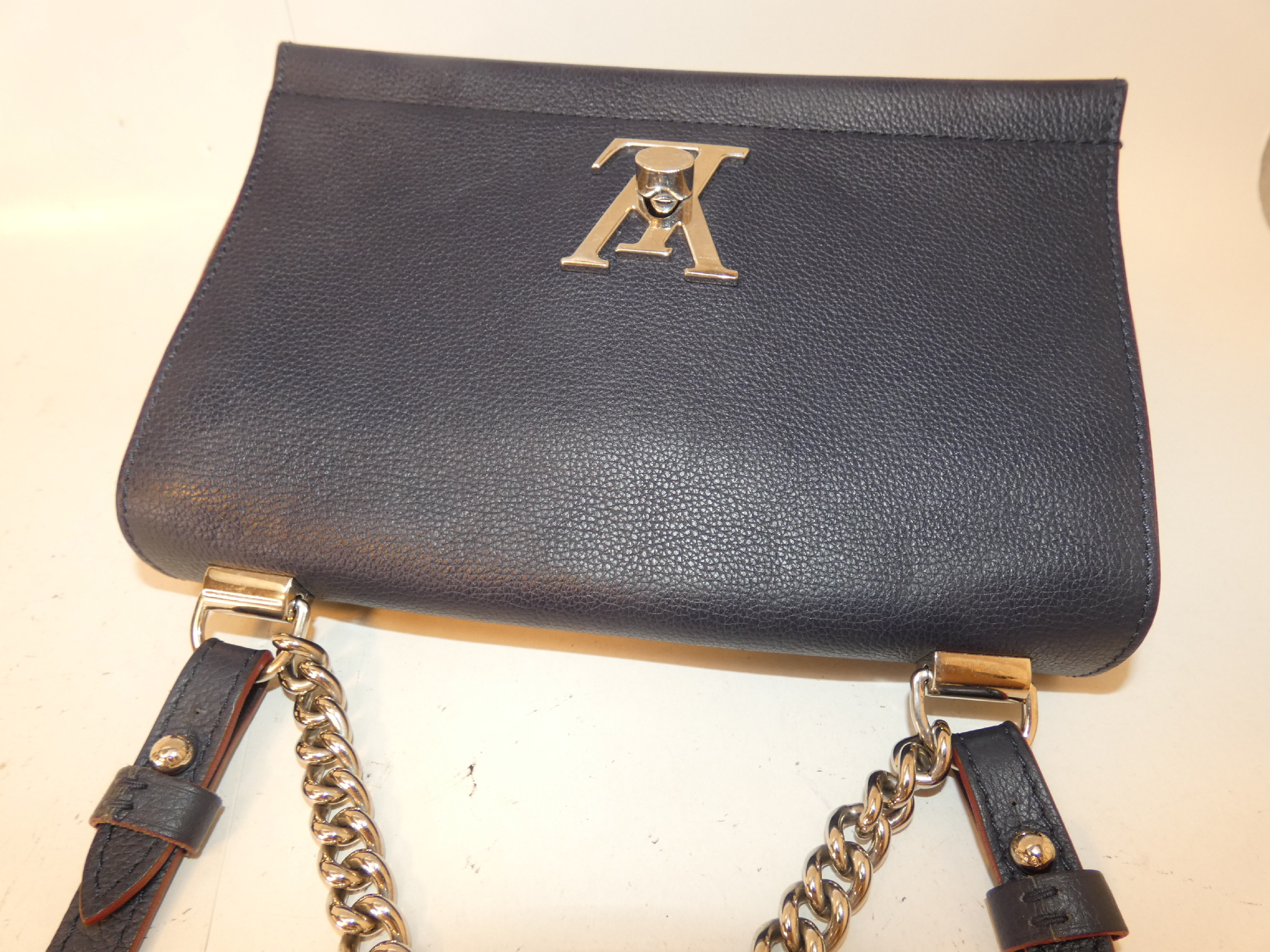 2-way Lockme BB Turnlock Leather Chain Hand Shoulder Bag — view 3