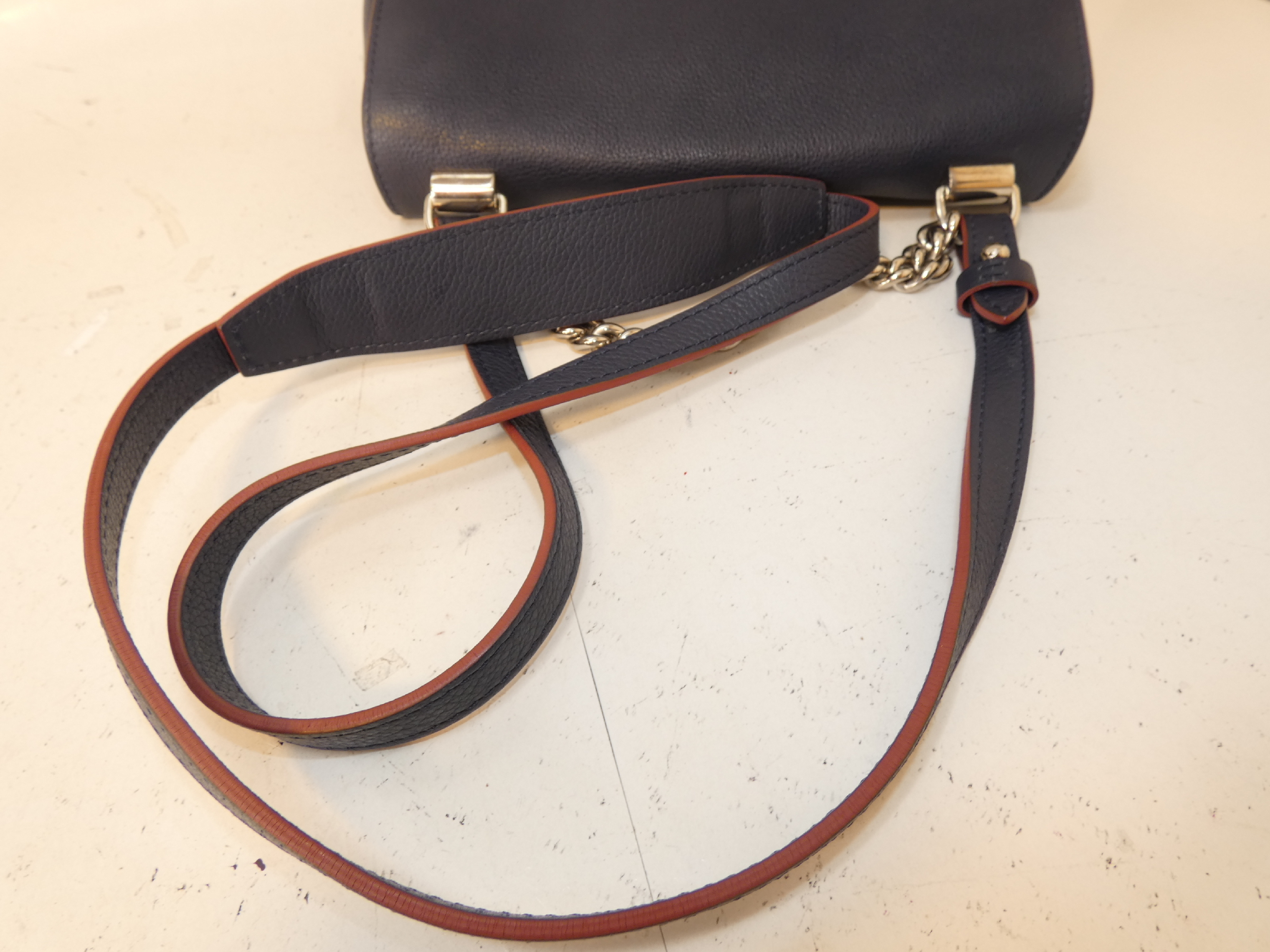 2-way Lockme BB Turnlock Leather Chain Hand Shoulder Bag — view 4