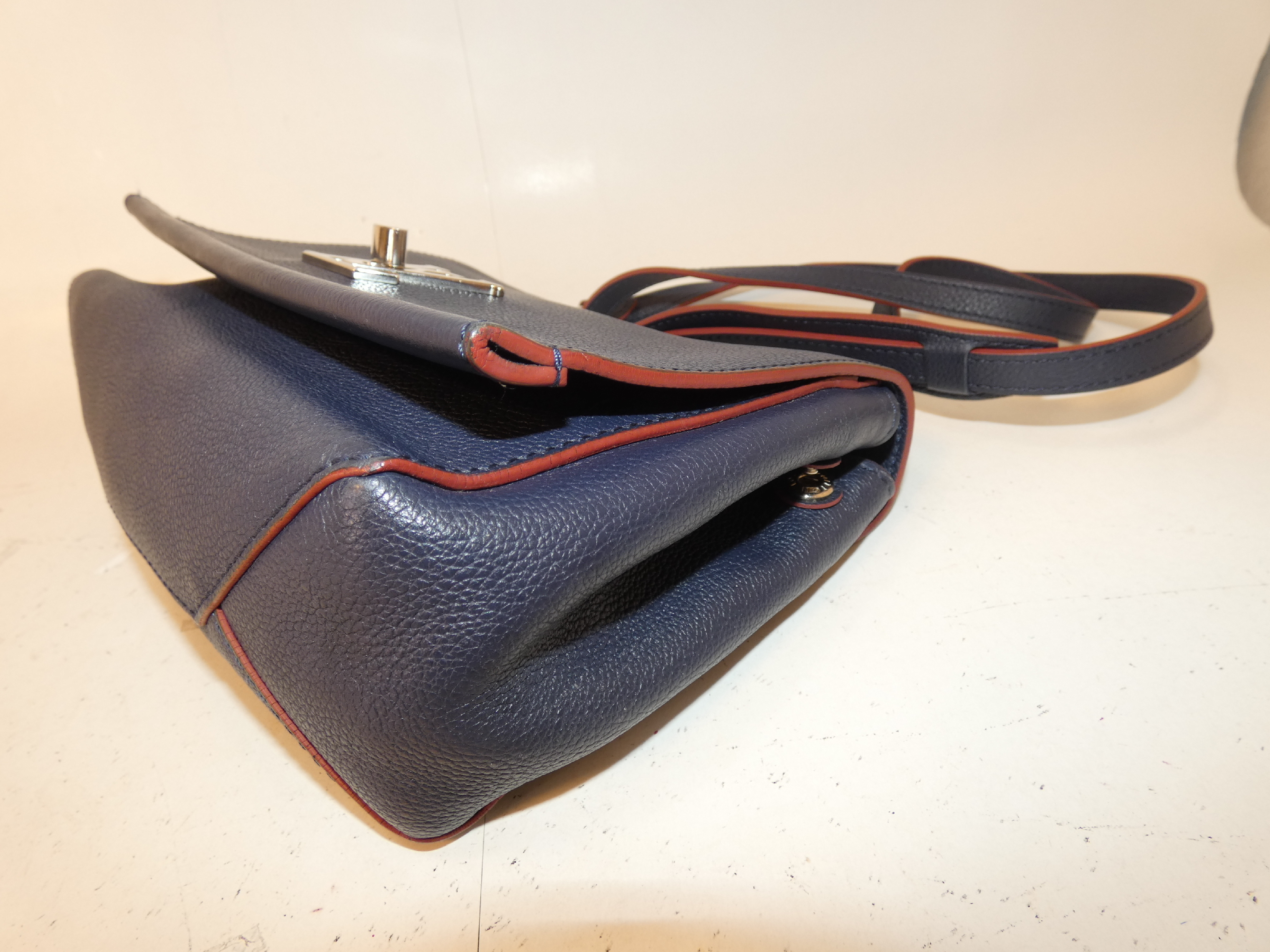 2-way Lockme BB Turnlock Leather Chain Hand Shoulder Bag — view 7
