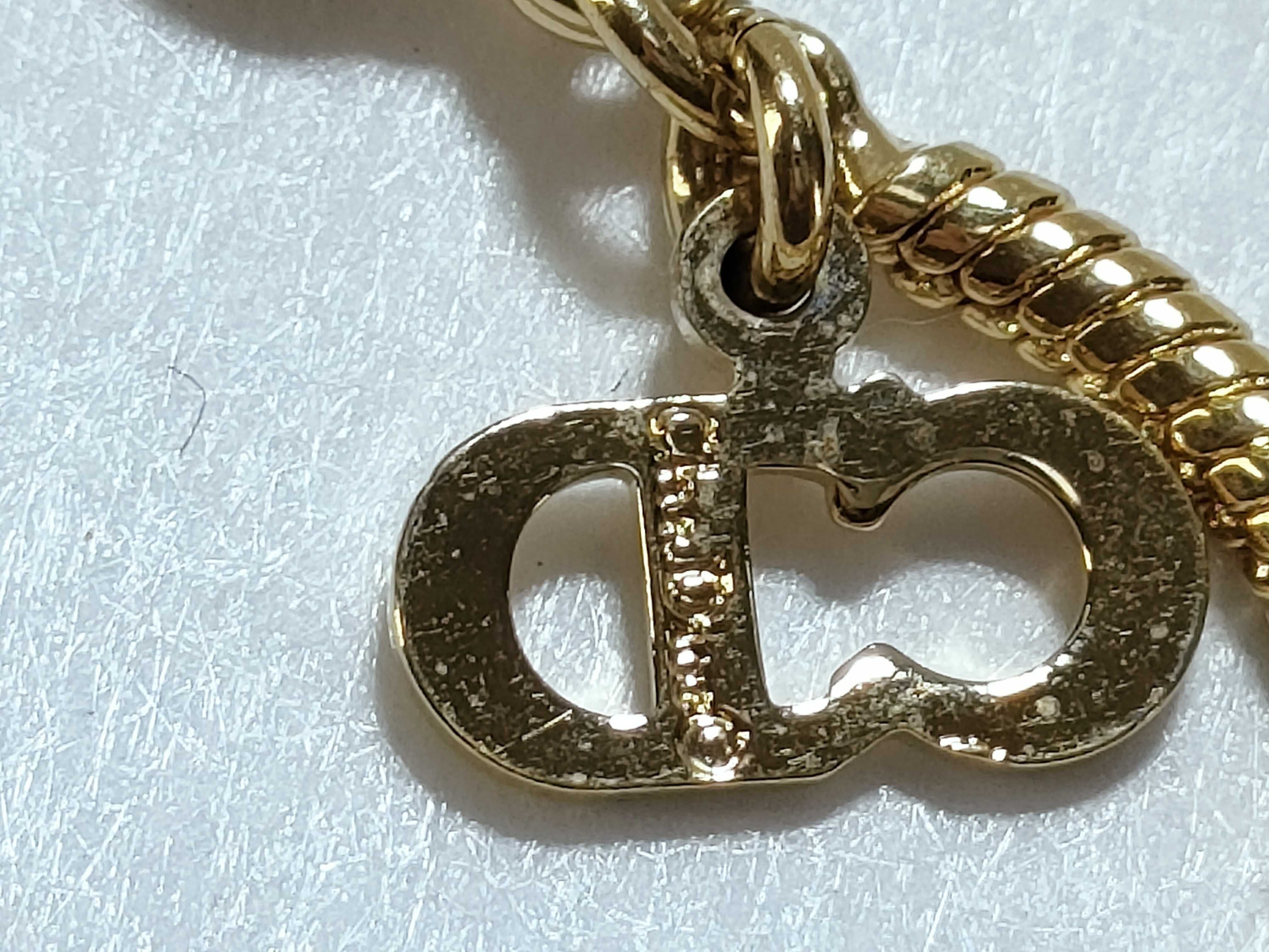 Logo Gold Snake Chain Necklace — view 5
