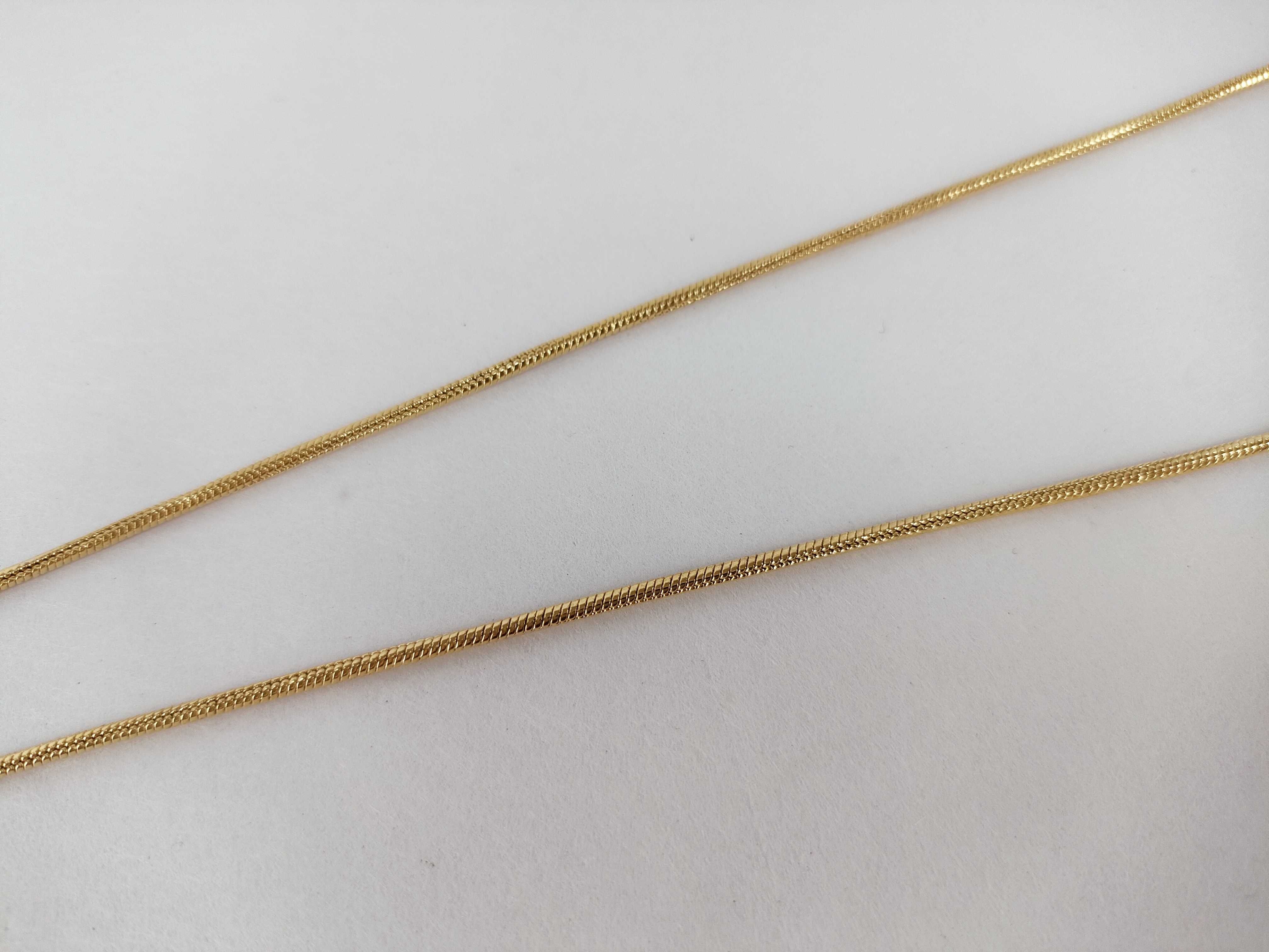 Logo Gold Snake Chain Necklace — view 7