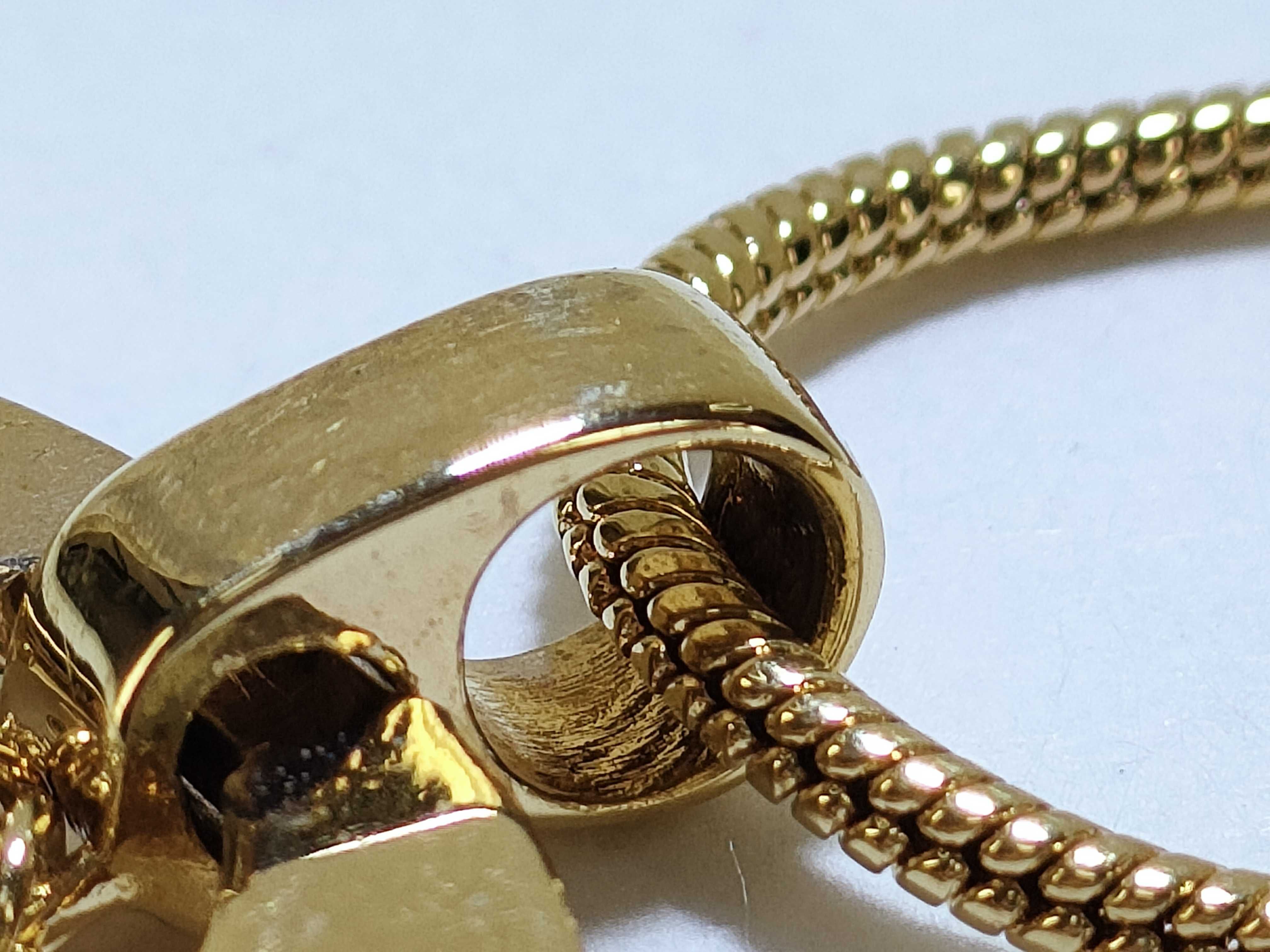 Logo Gold Snake Chain Necklace — view 8