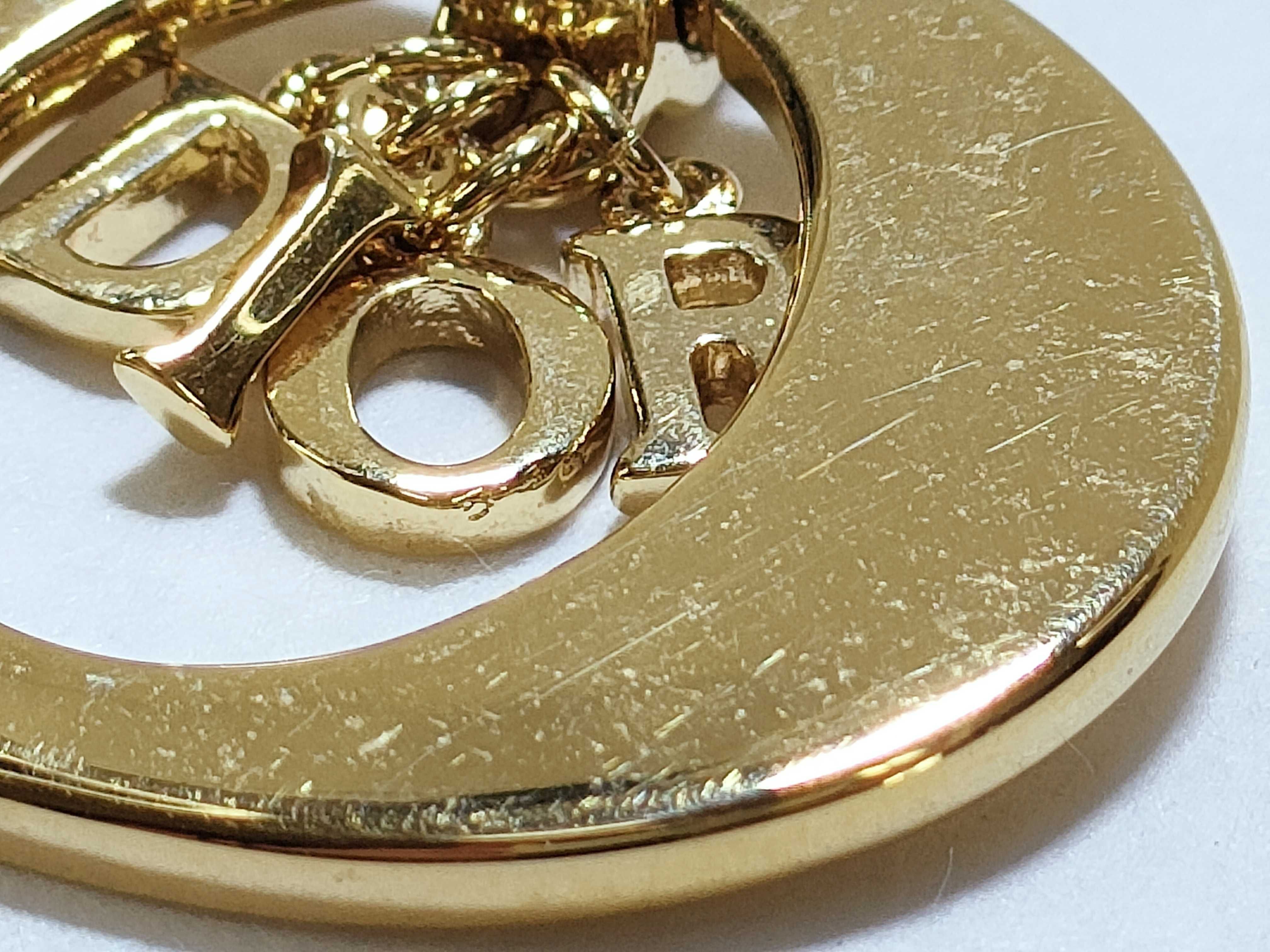 Logo Gold Snake Chain Necklace — view 9