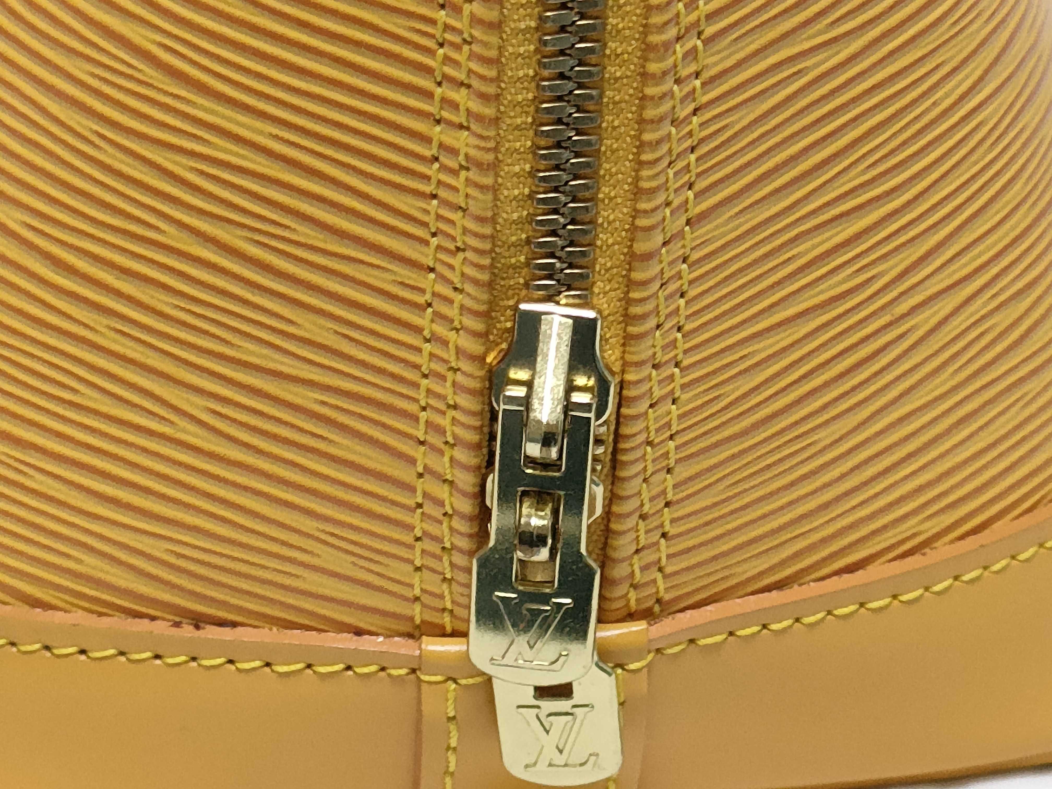 Epi Alma Yellow Handbag — view 13