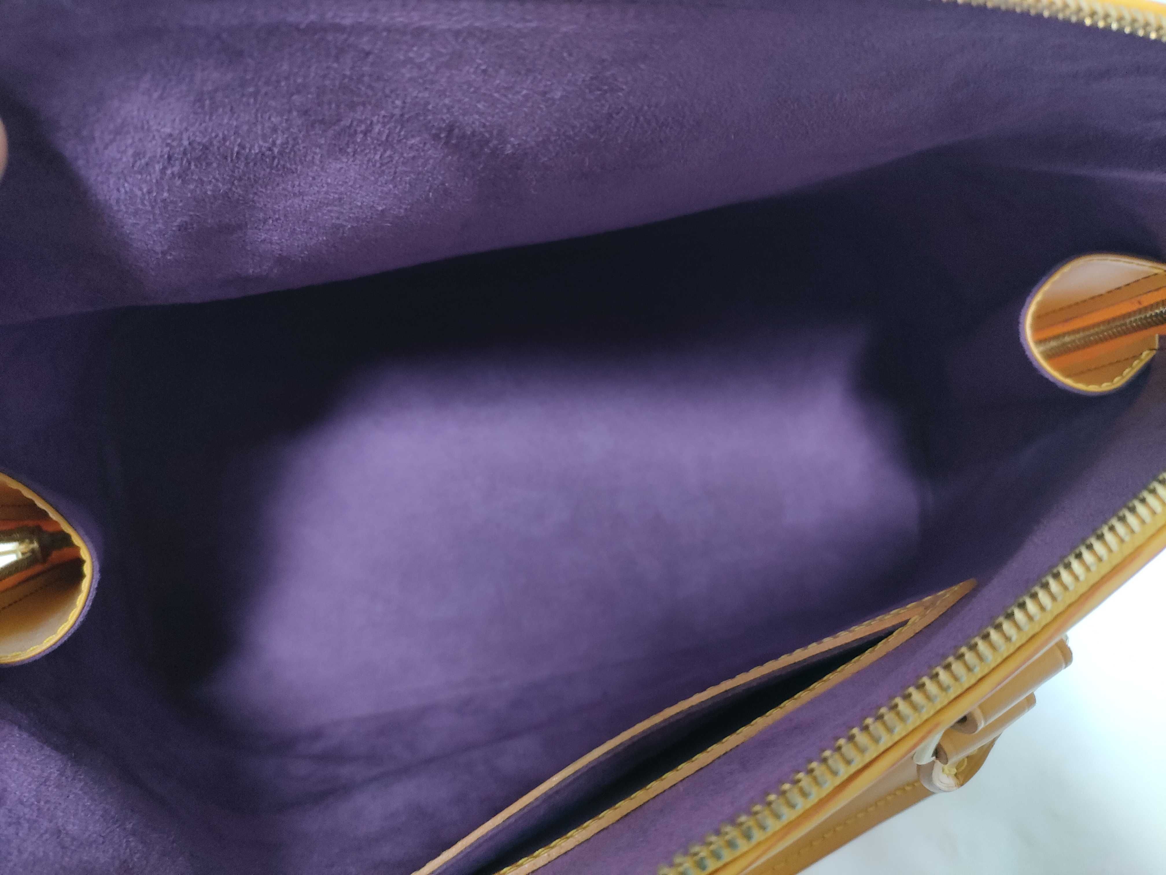 Epi Alma Yellow Handbag — view 9
