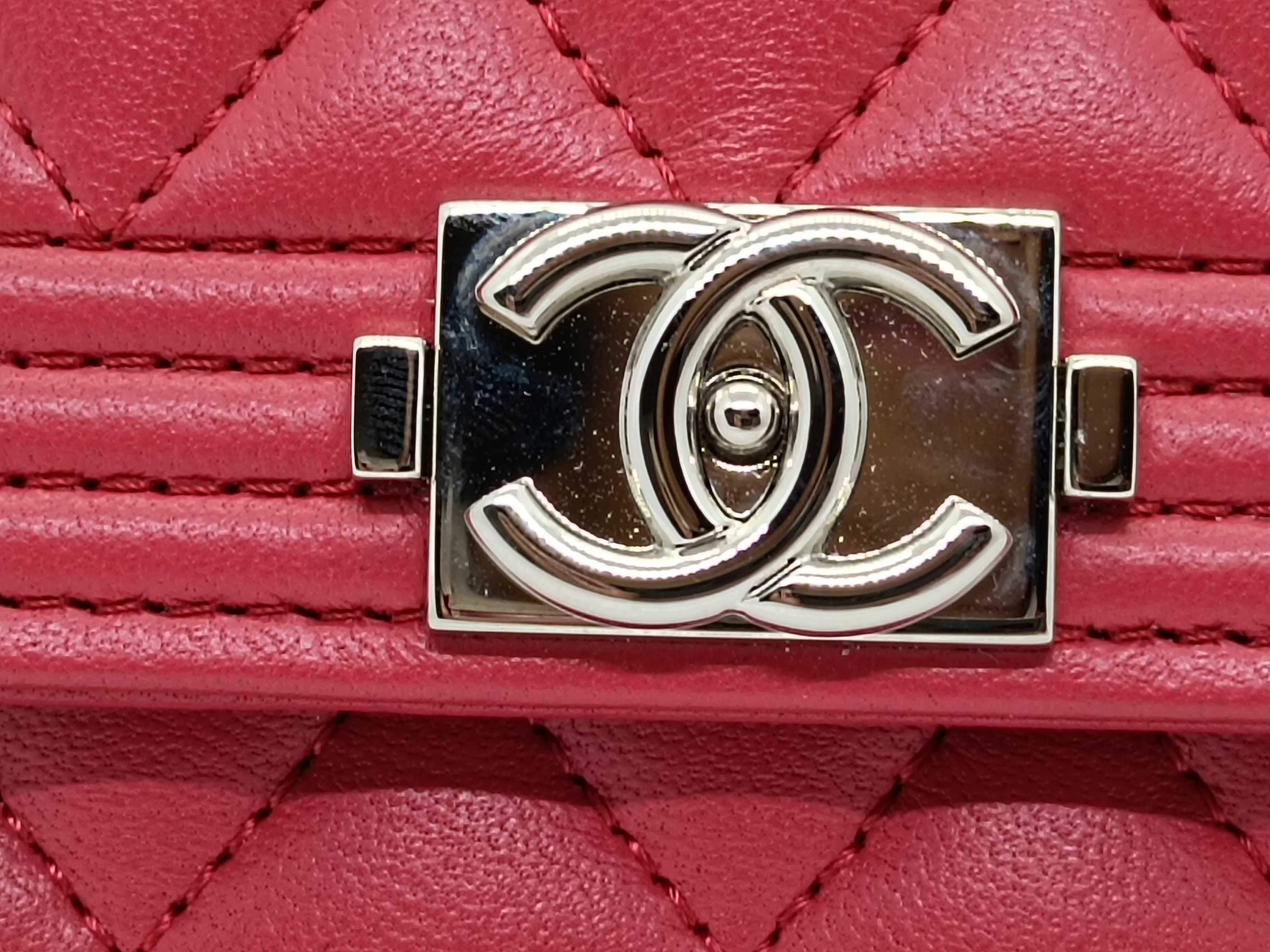 Lambskin Boy Chanel Trifold Wallet — view 7